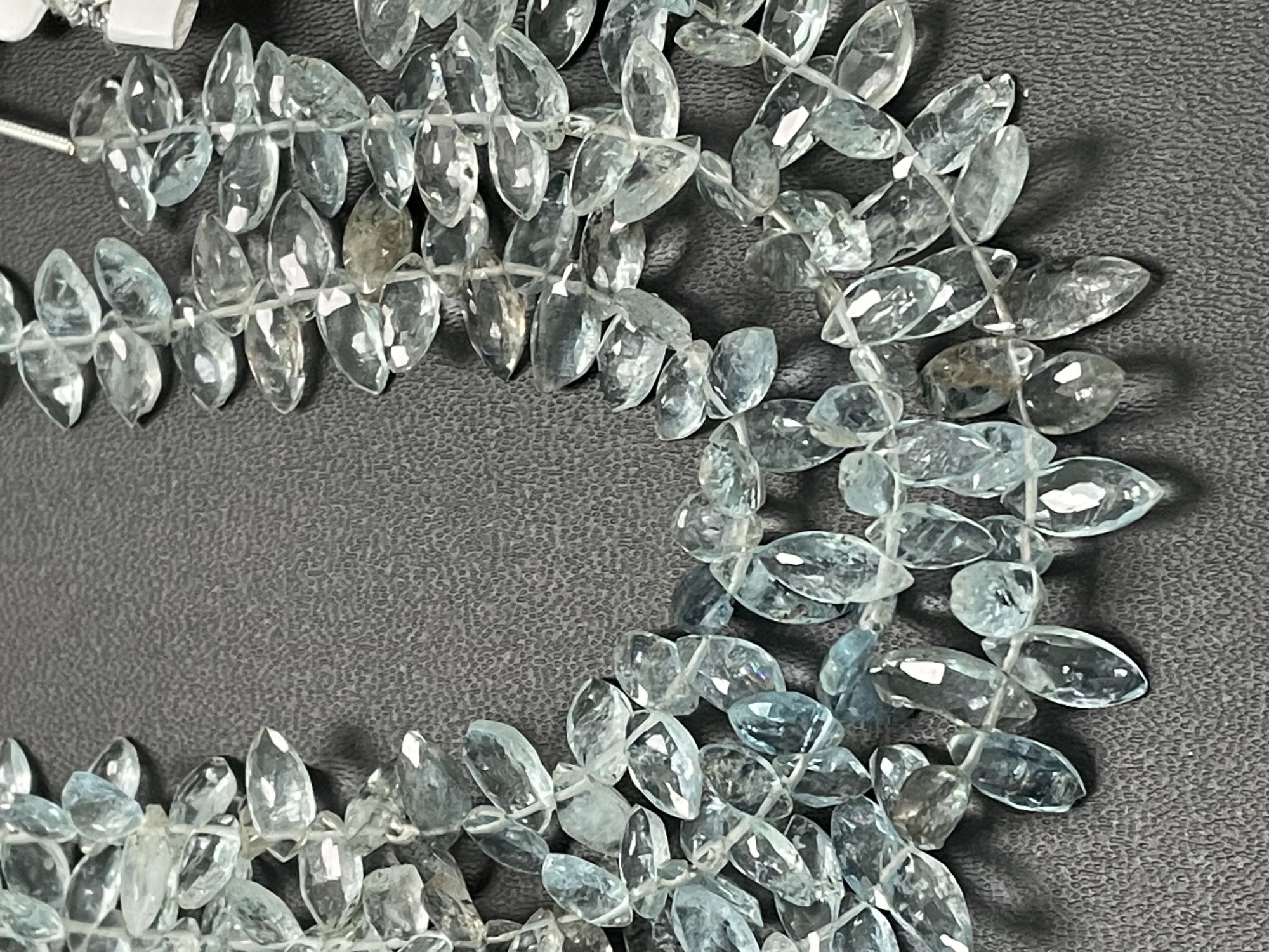 Copper Aquamarine Marquise Faceted