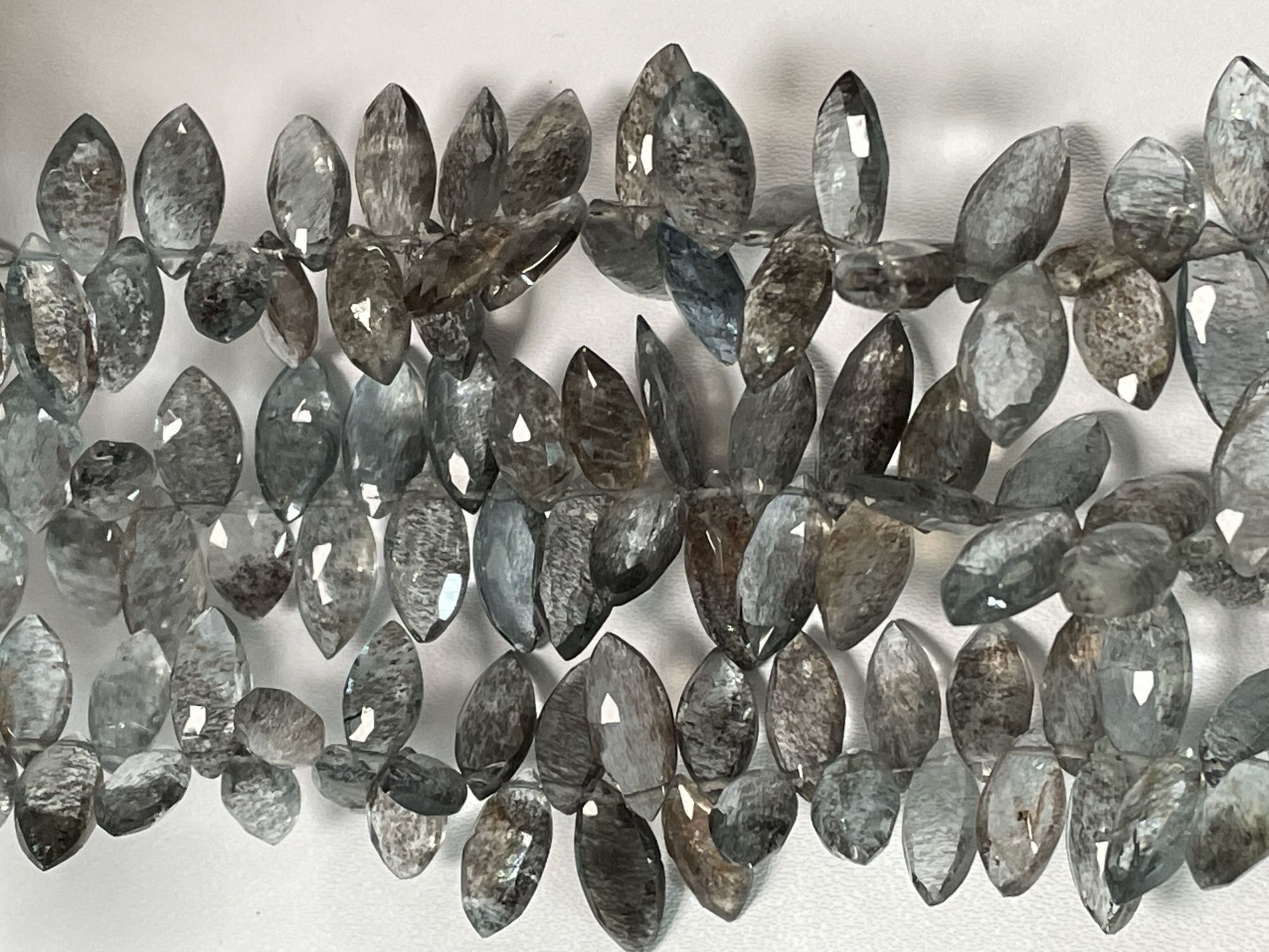 Copper Aquamarine Marquise Faceted