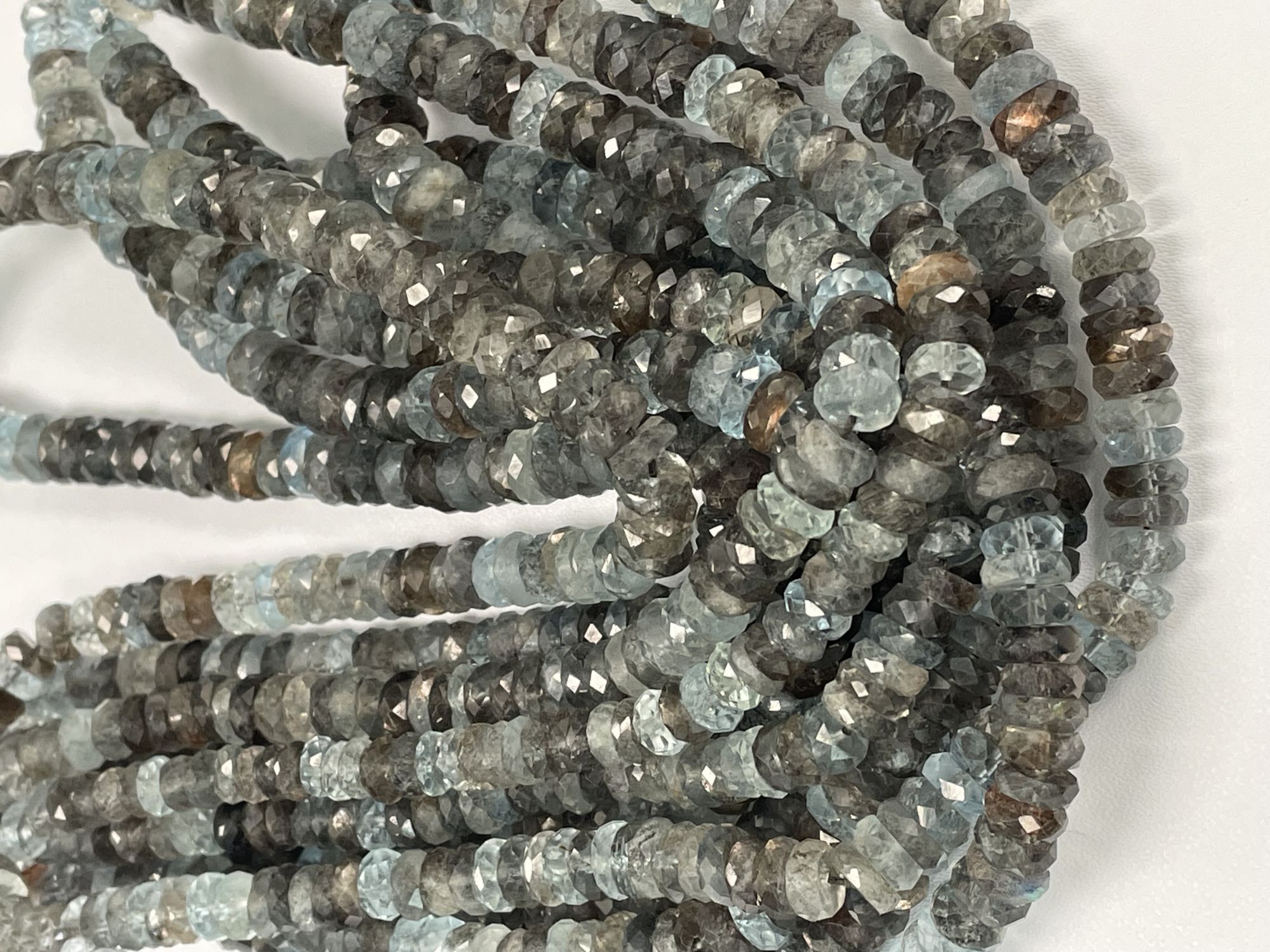 Copper Aquamarine Tire Faceted