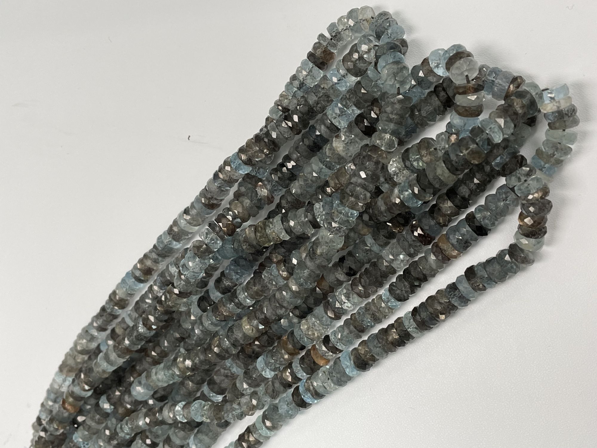 Copper Aquamarine Tire Faceted