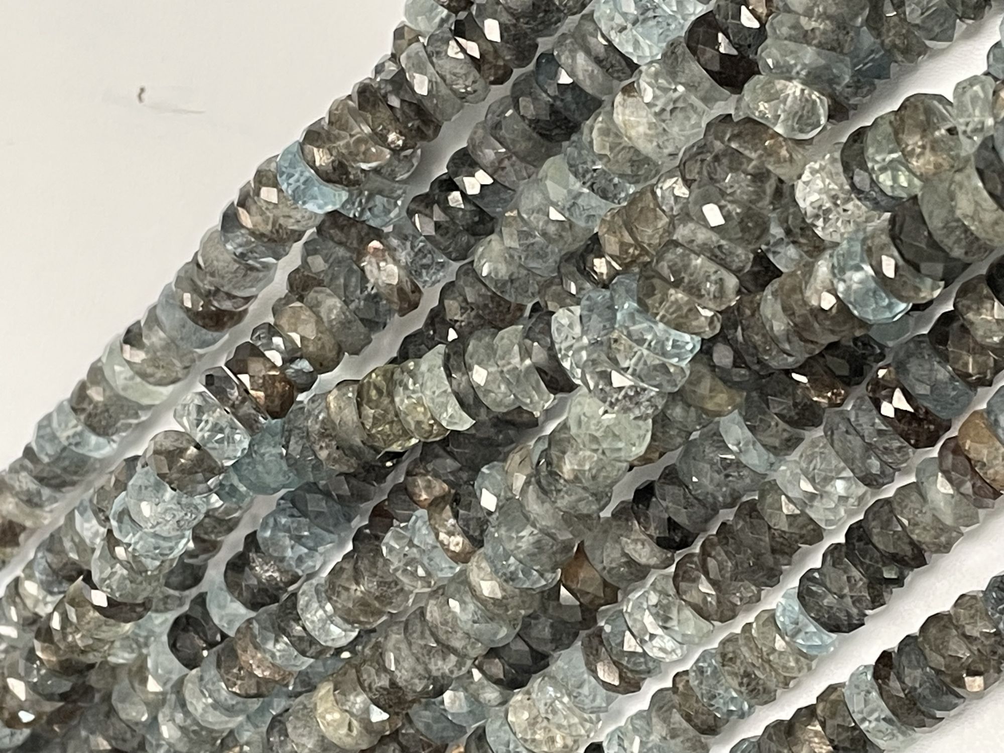 Copper Aquamarine Tire Faceted