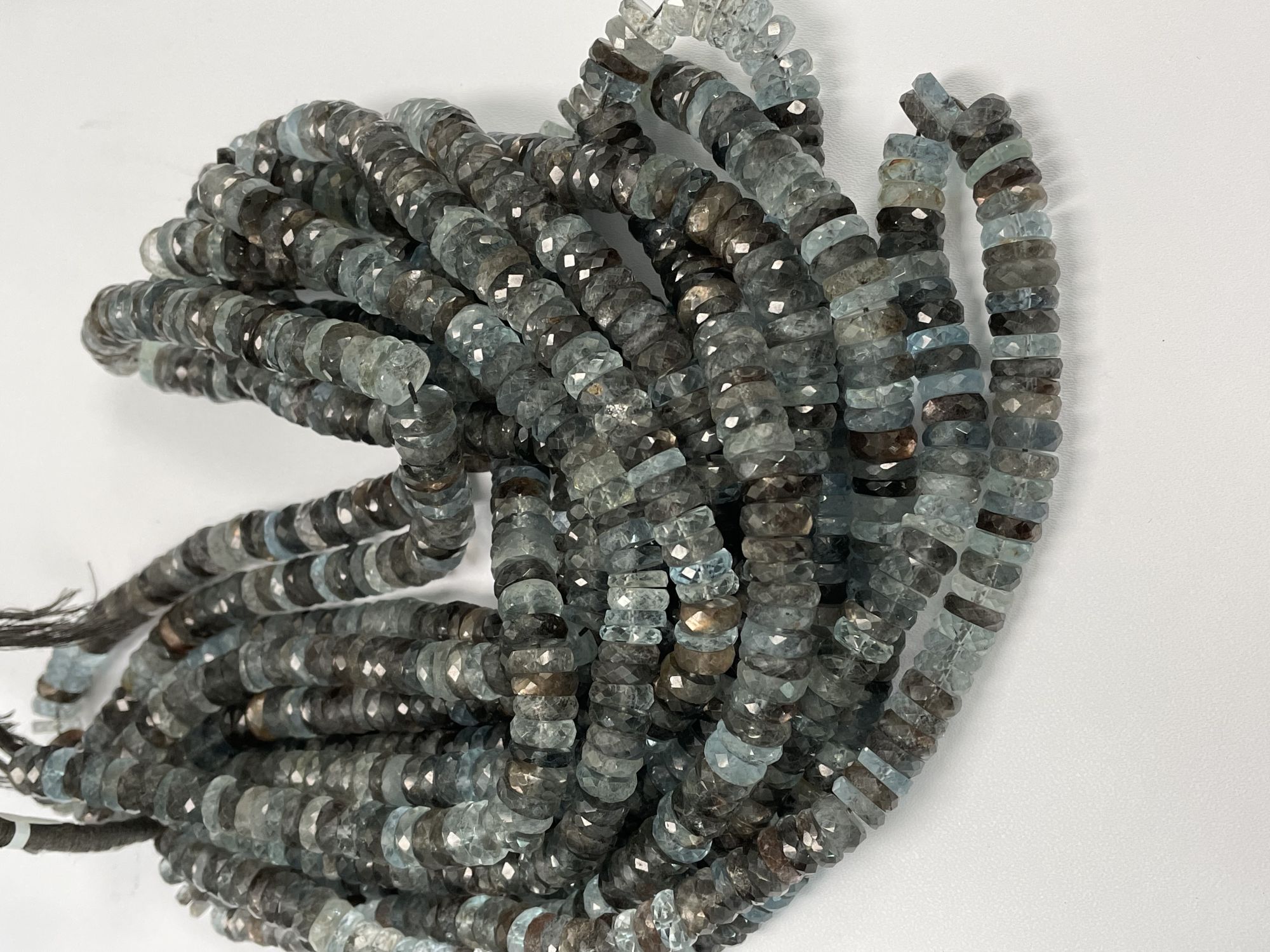 Copper Aquamarine Tire Faceted