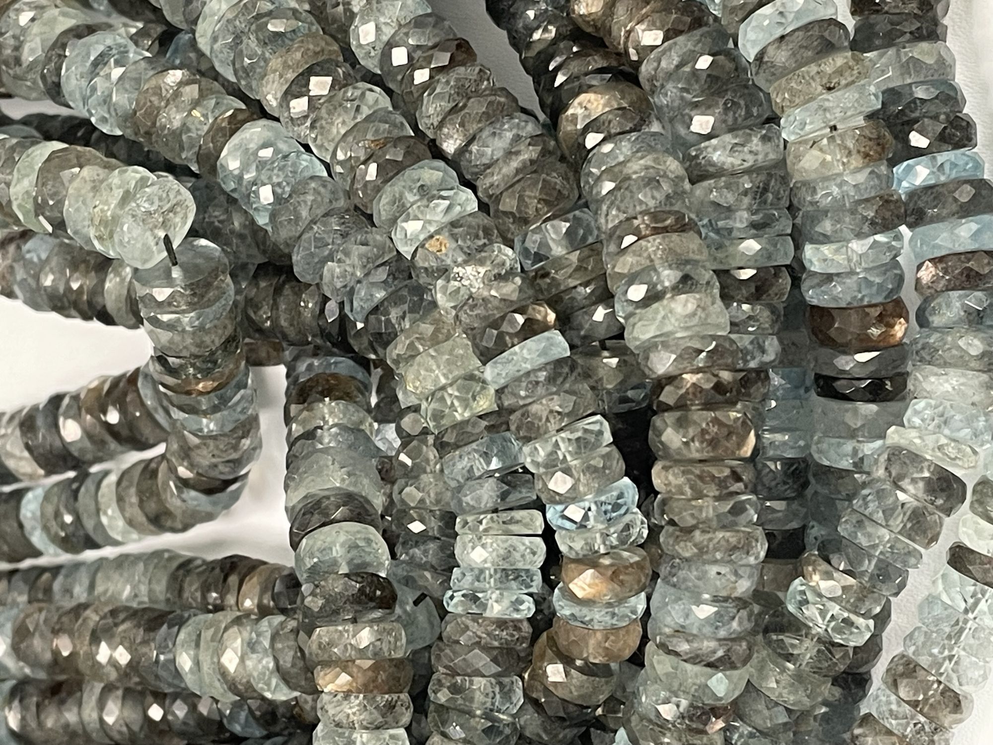 Copper Aquamarine Tire Faceted