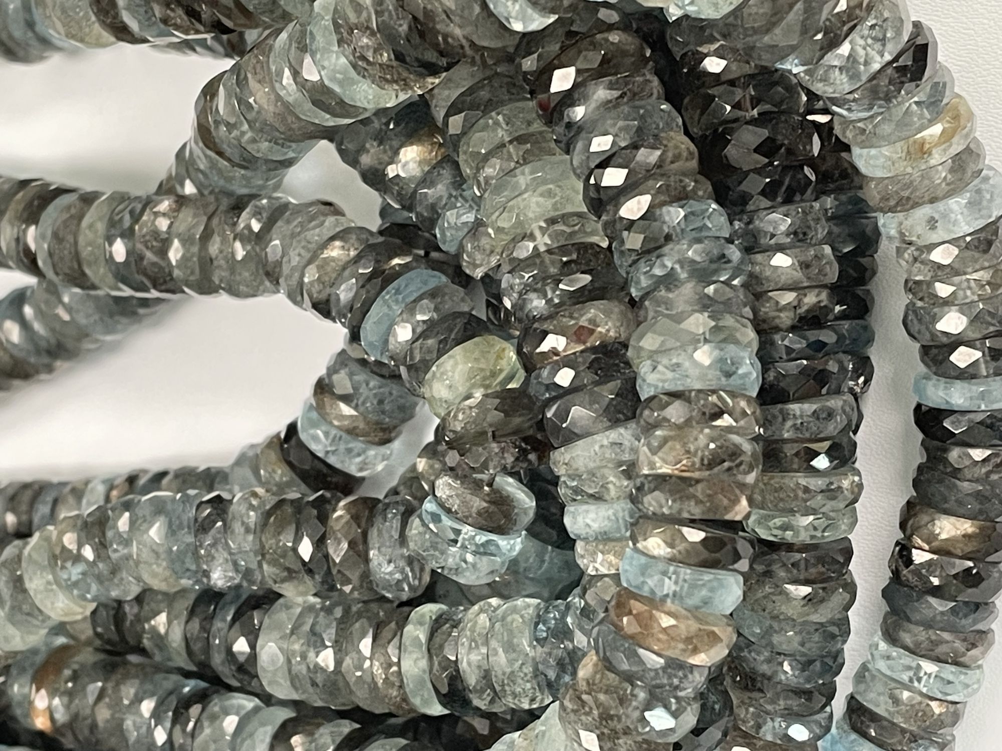 Copper Aquamarine Tire Faceted