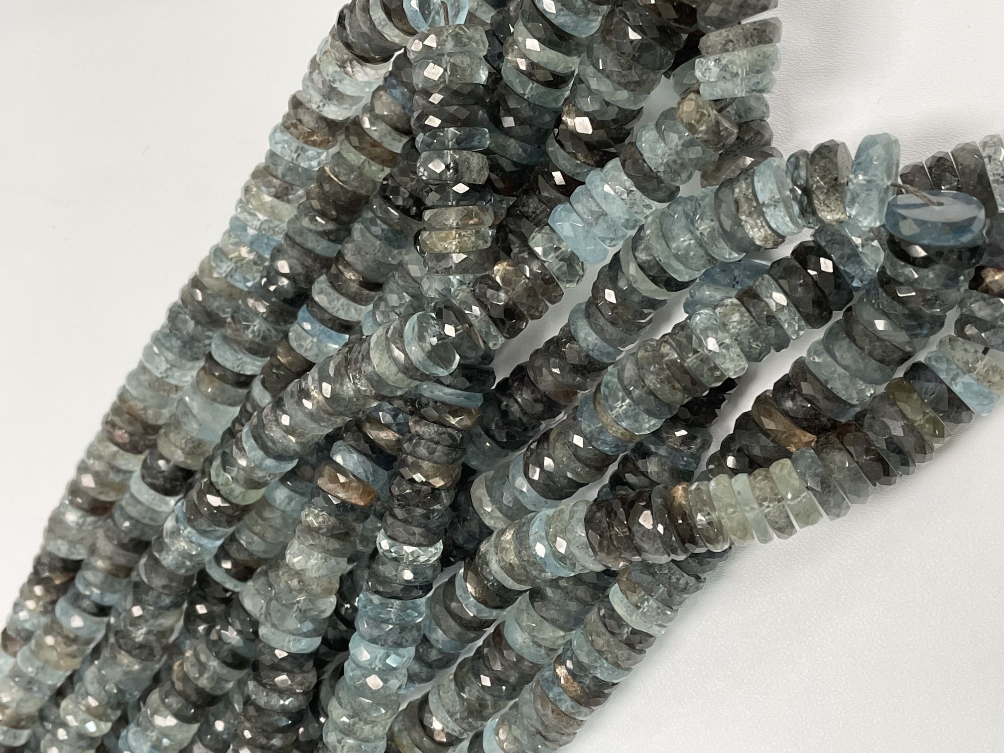 Copper Aquamarine Tire Faceted