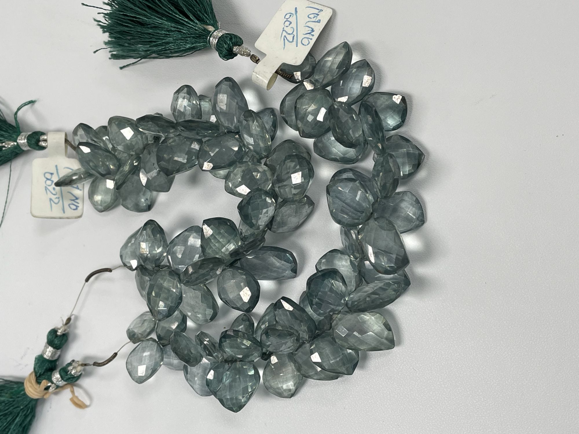 Green Mystic Quartz Leaf Faceted