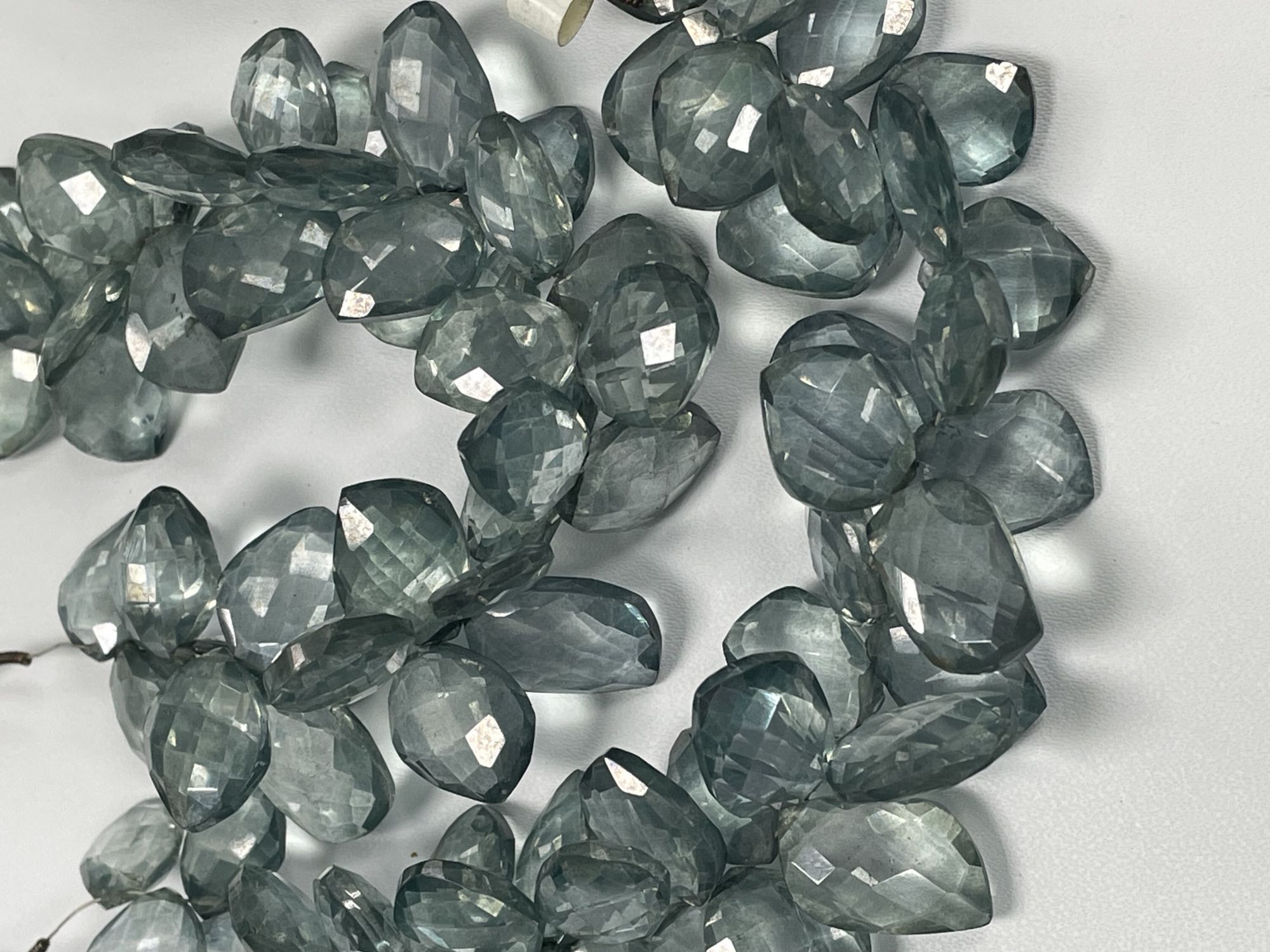 Green Mystic Quartz Leaf Faceted