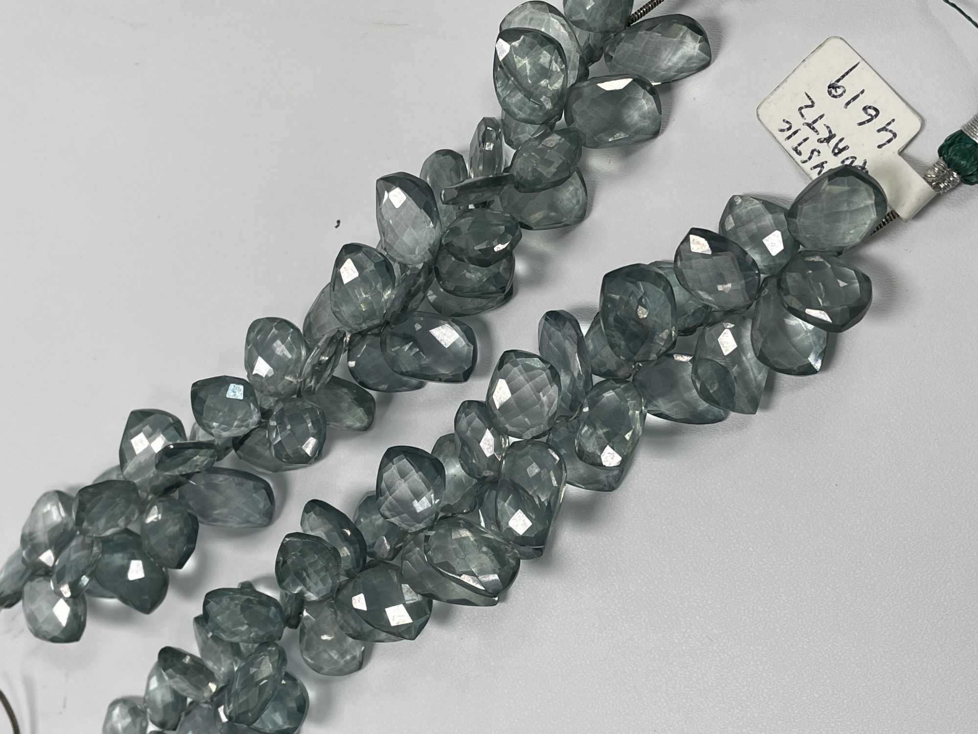 Green Mystic Quartz Leaf Faceted