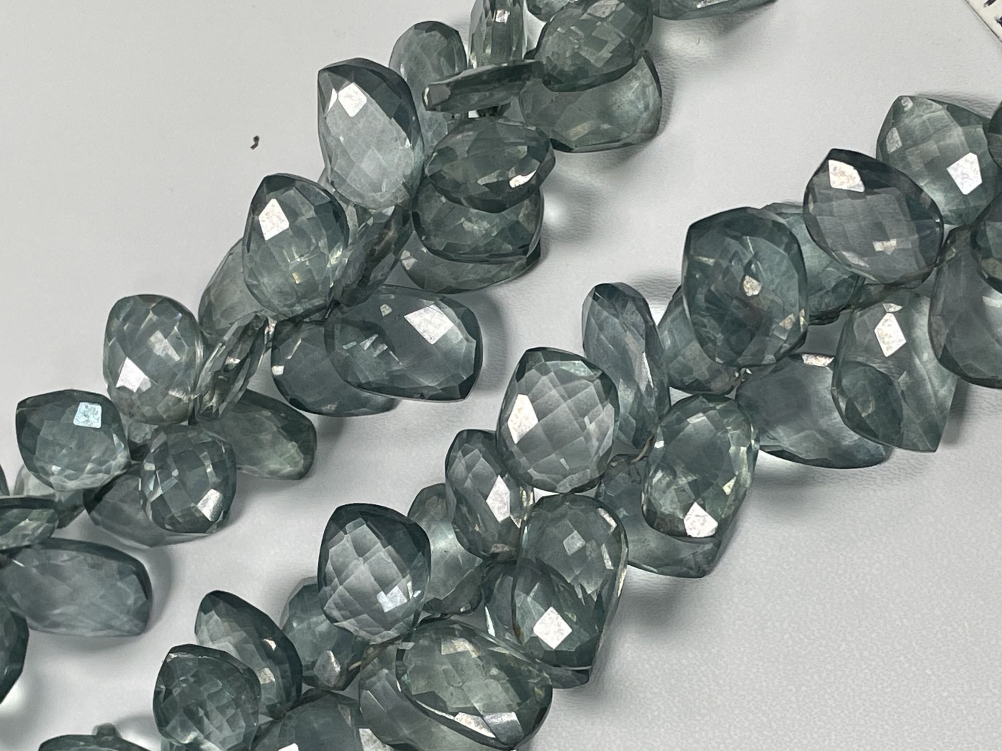 Green Mystic Quartz Leaf Faceted