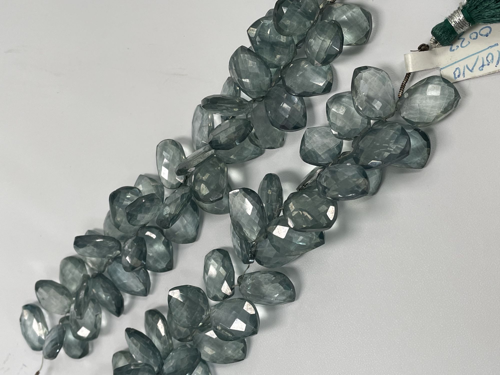 Green Mystic Quartz Leaf Faceted