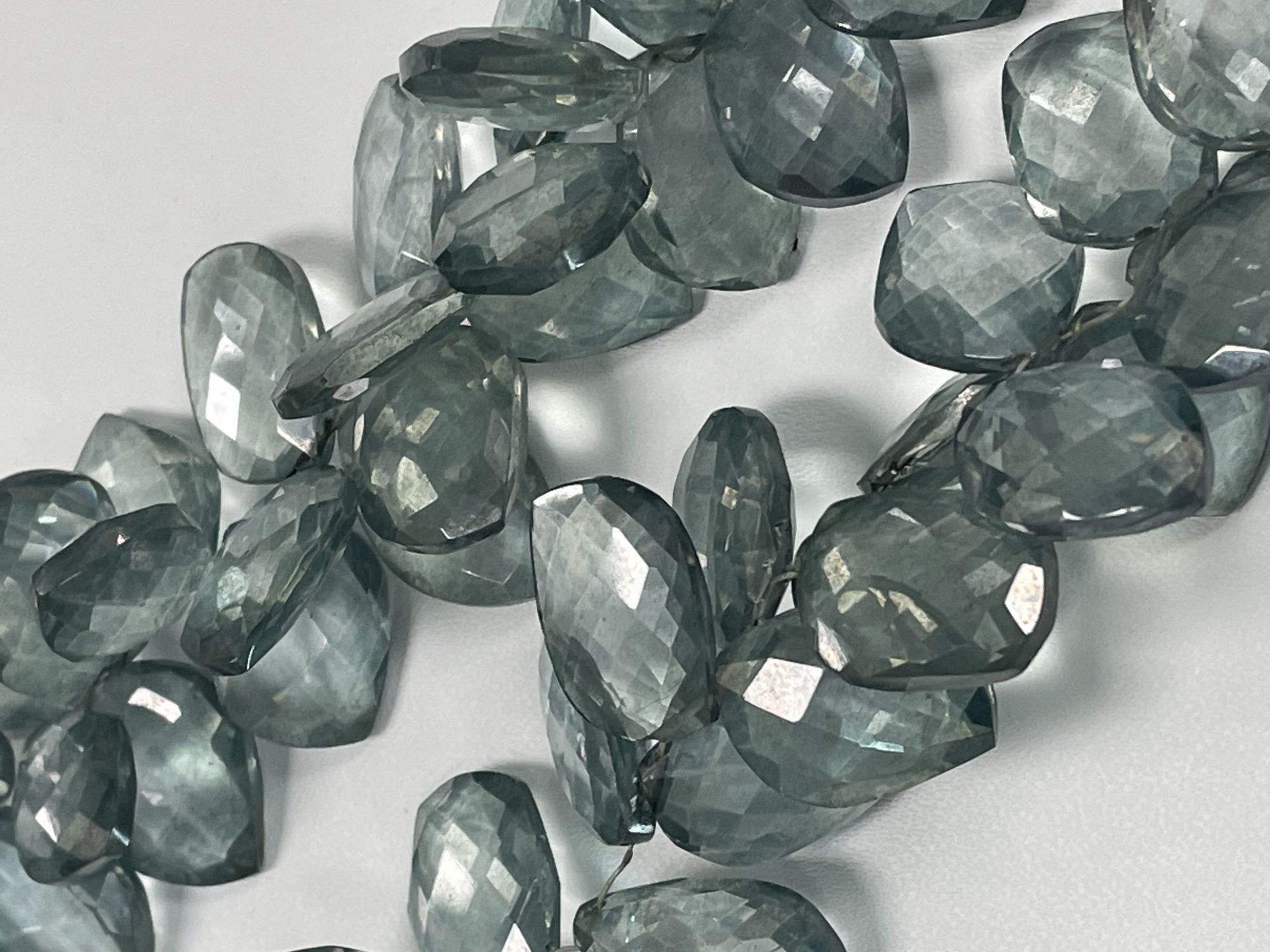 Green Mystic Quartz Leaf Faceted