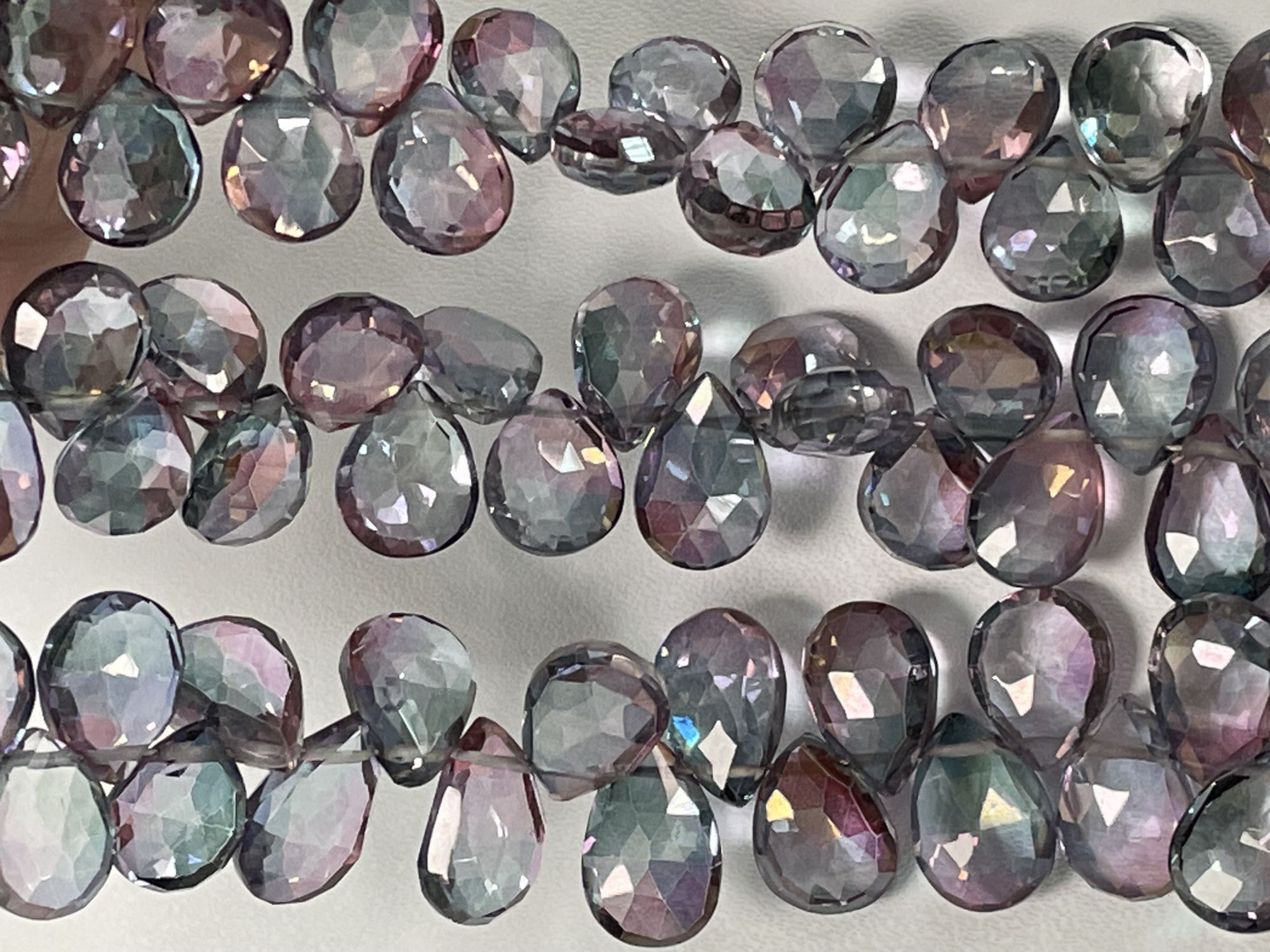 Bio Mystic Quartz Pear Faceted