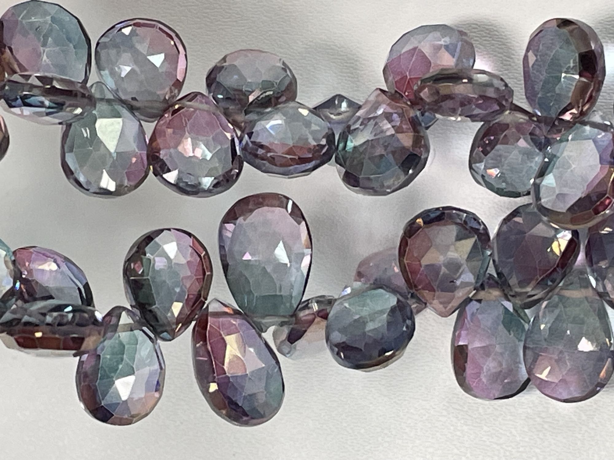 Bio Mystic Quartz Pear Faceted