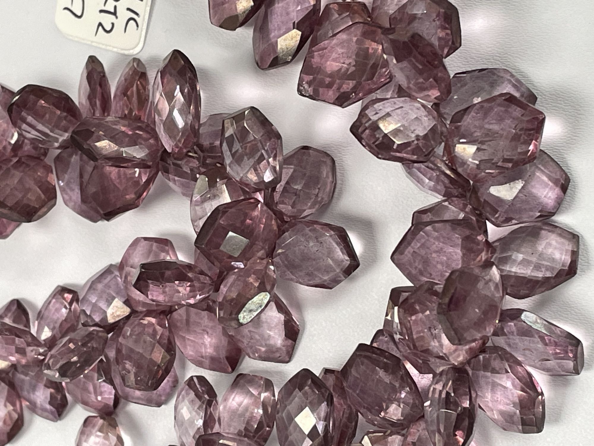 Pink Mystic Quartz Hexagon Faceted