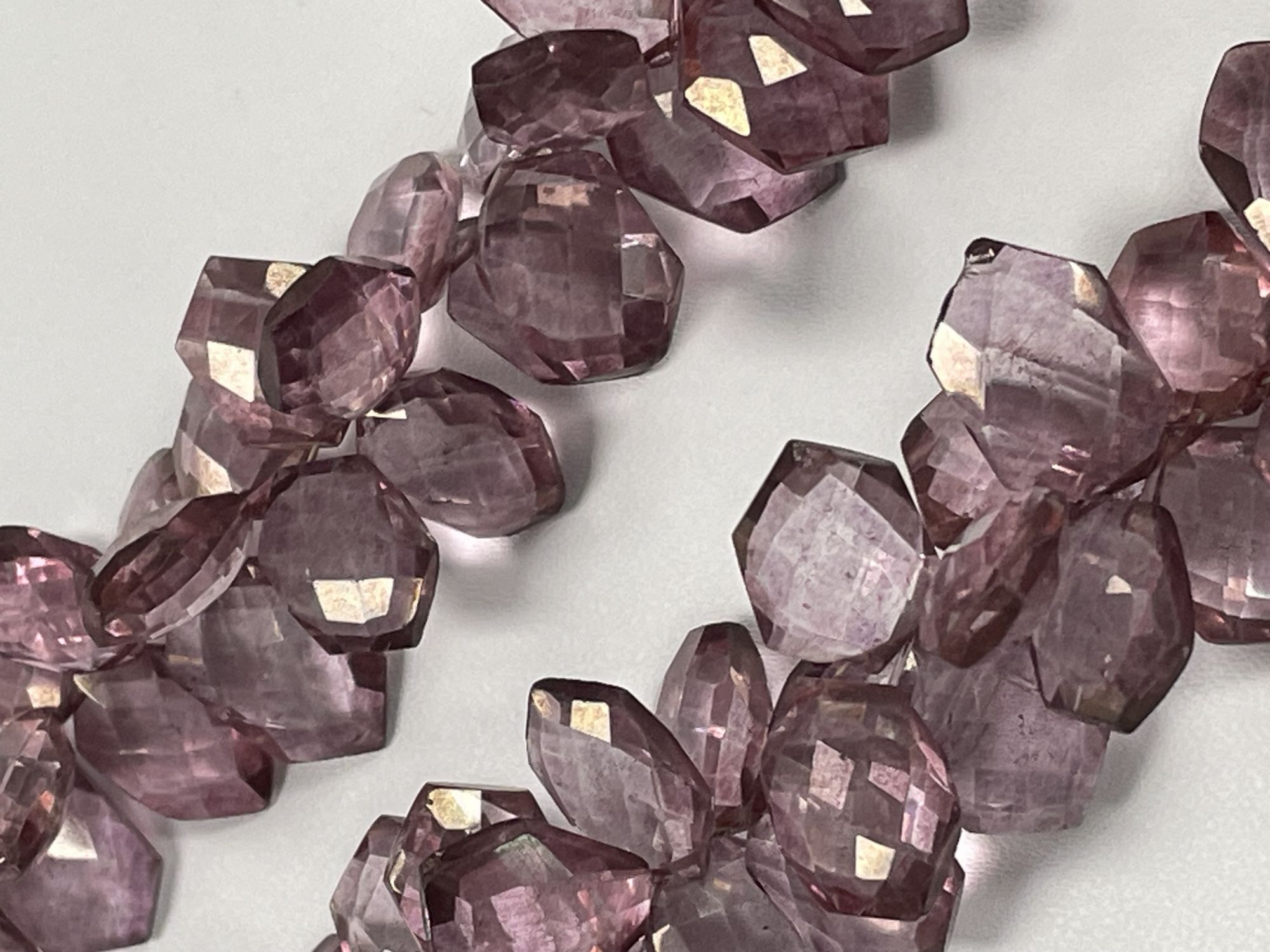 Pink Mystic Quartz Hexagon Faceted