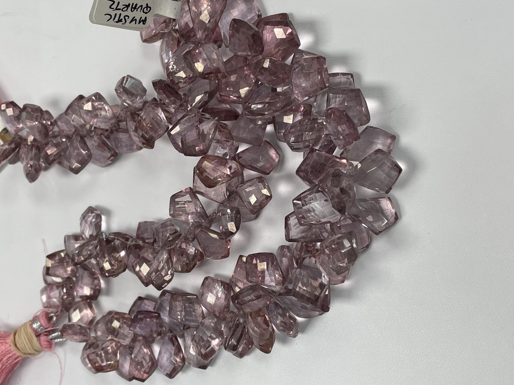 Pink Mystic Quartz Kite Faceted