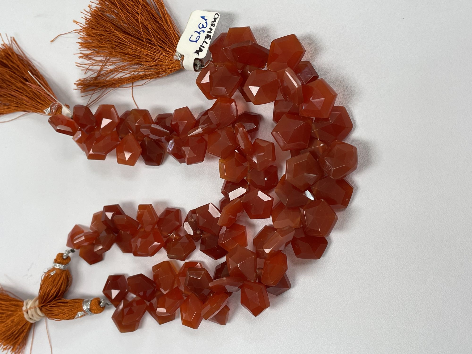 Carnelian Pentagon Faceted