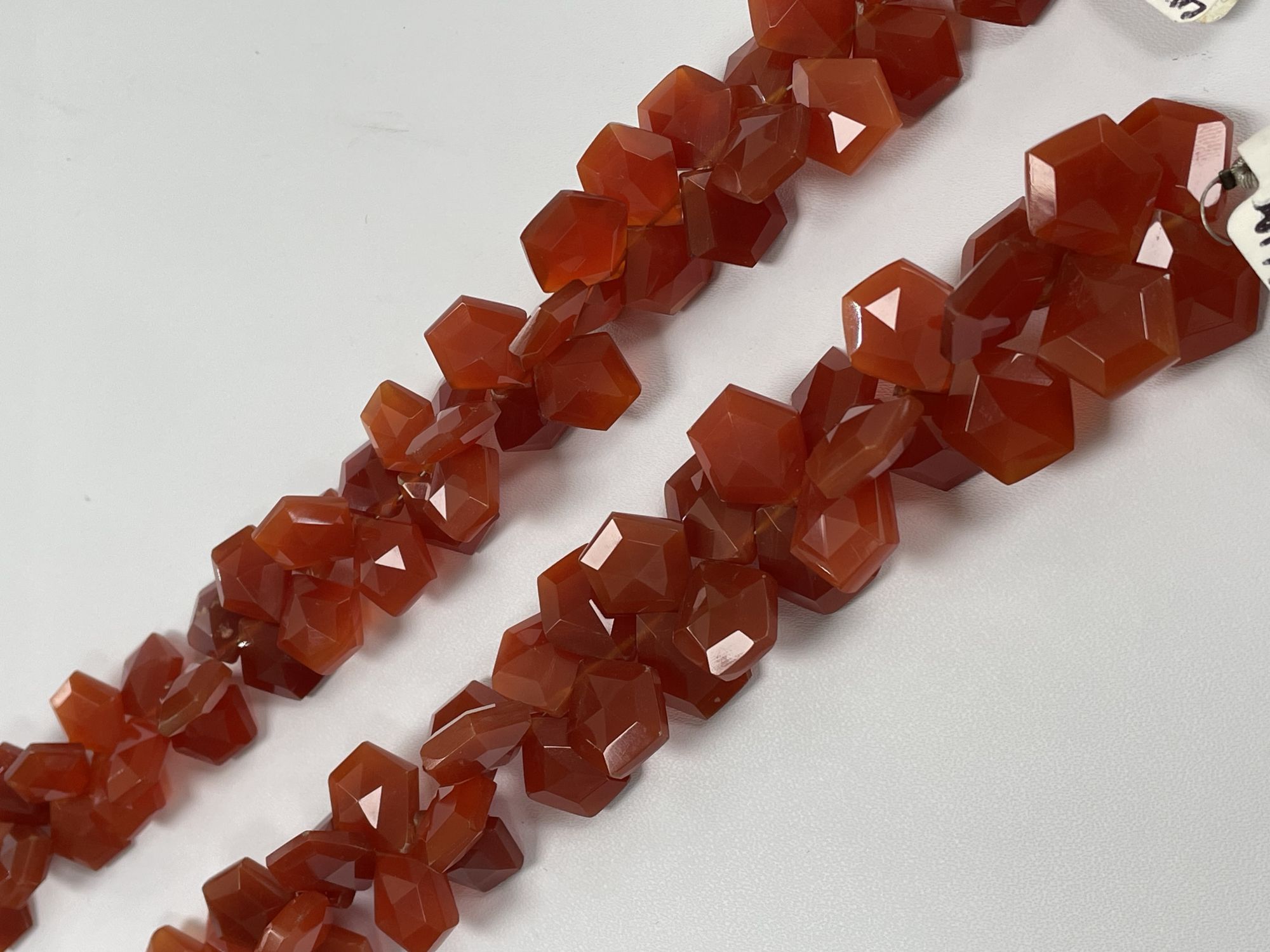 Carnelian Pentagon Faceted