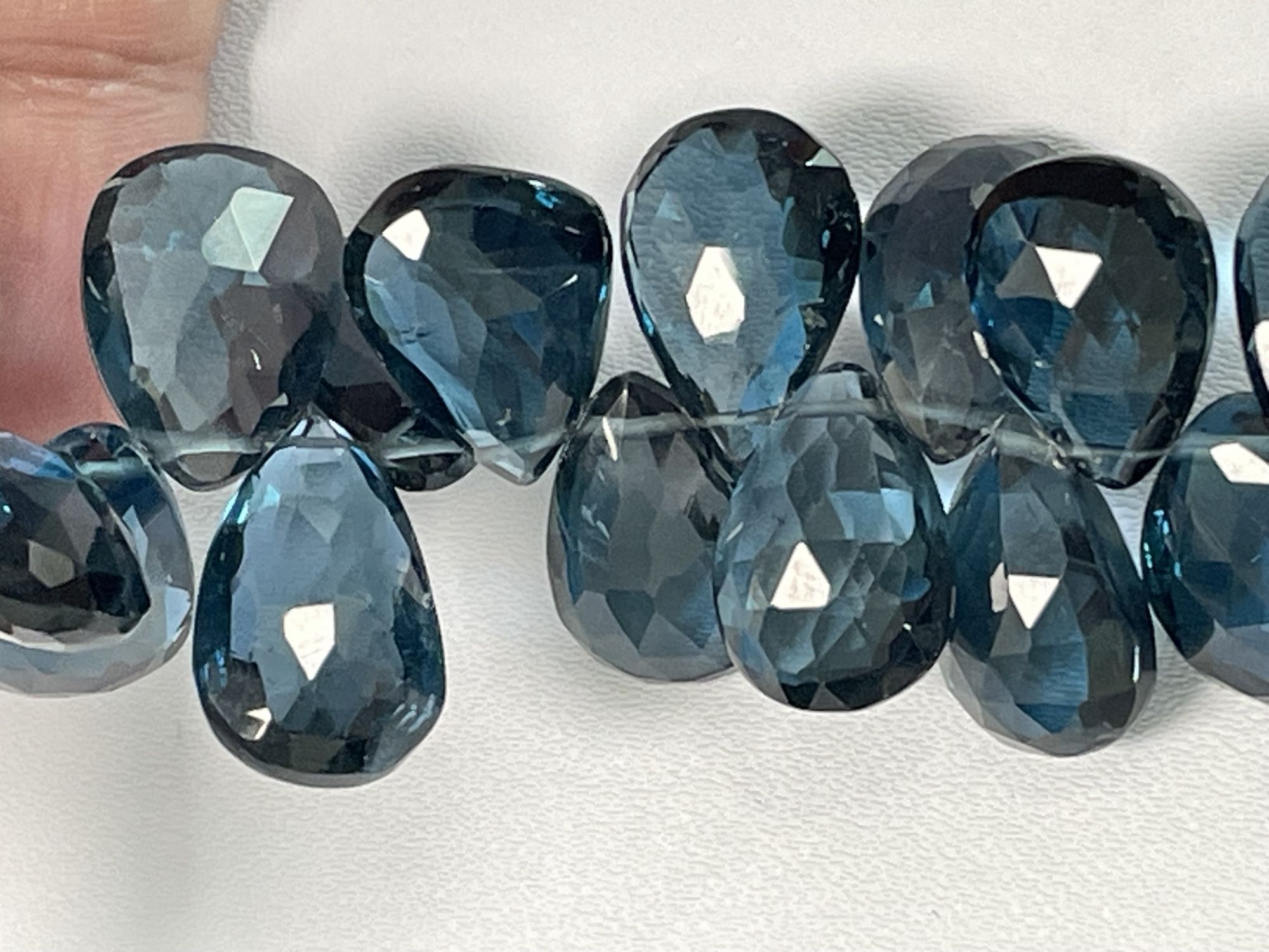 London Blue Topaz Pear Faceted