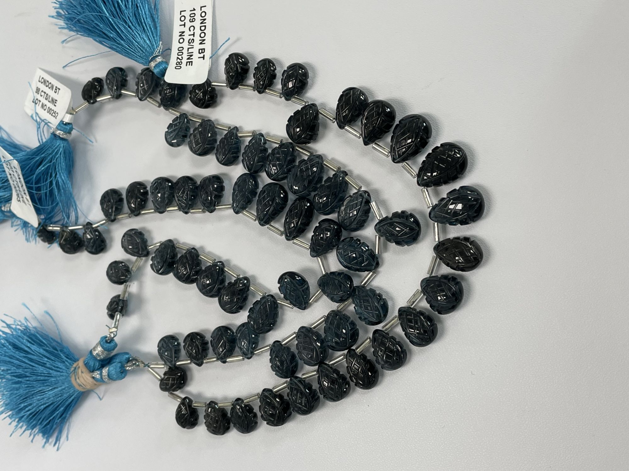 London Blue Topaz Leaf Faceted