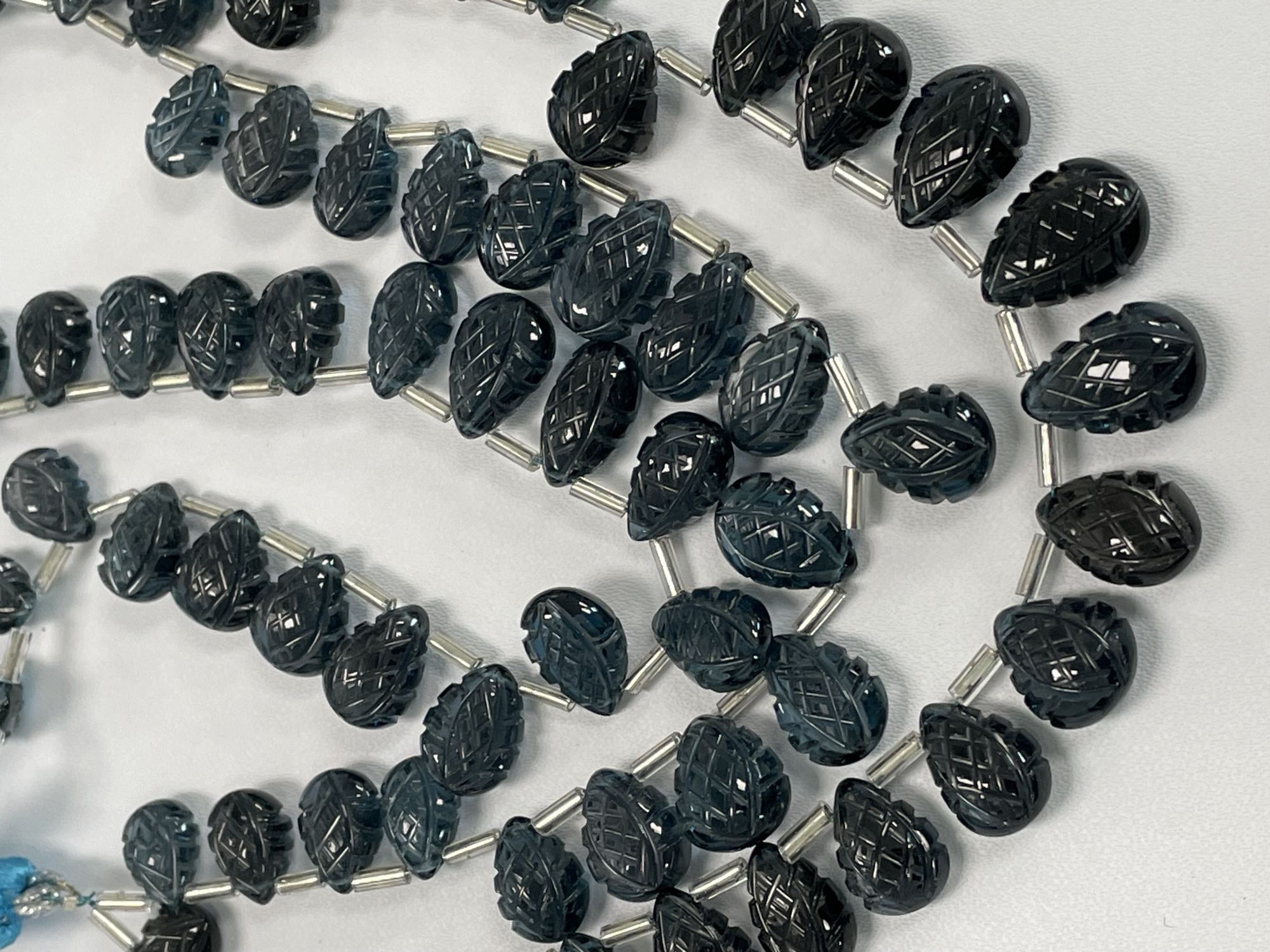 London Blue Topaz Leaf Faceted