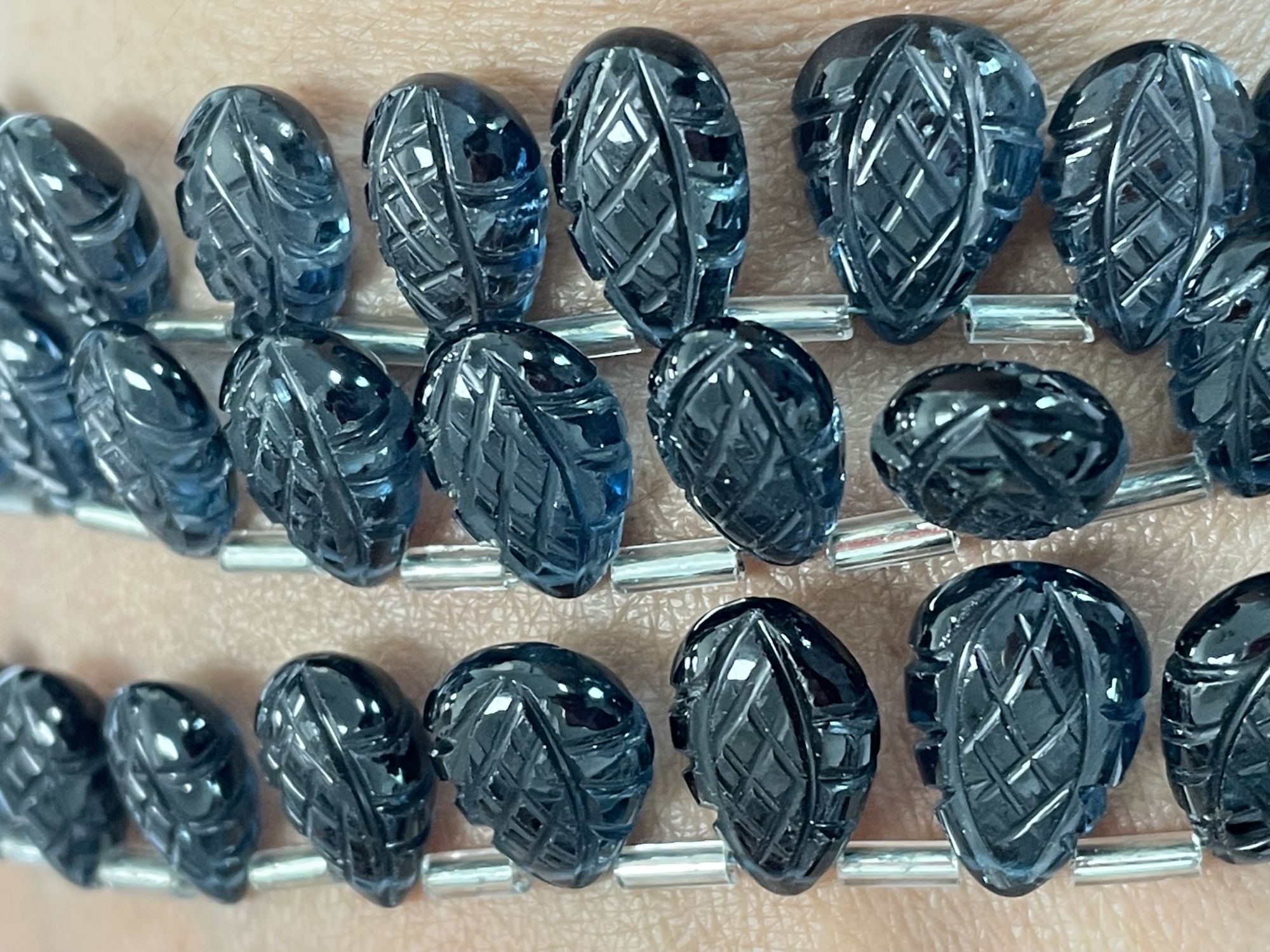 London Blue Topaz Leaf Faceted