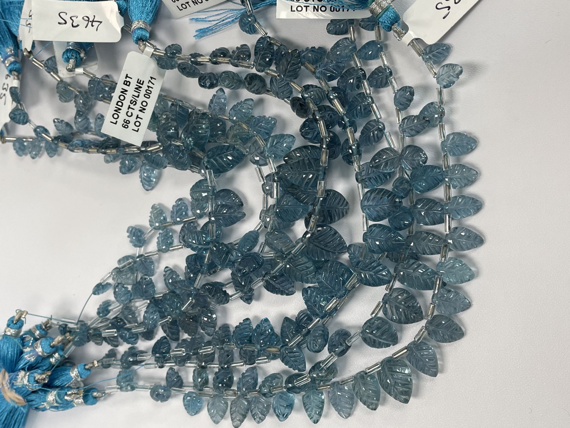 London Blue Topaz Leaf Faceted