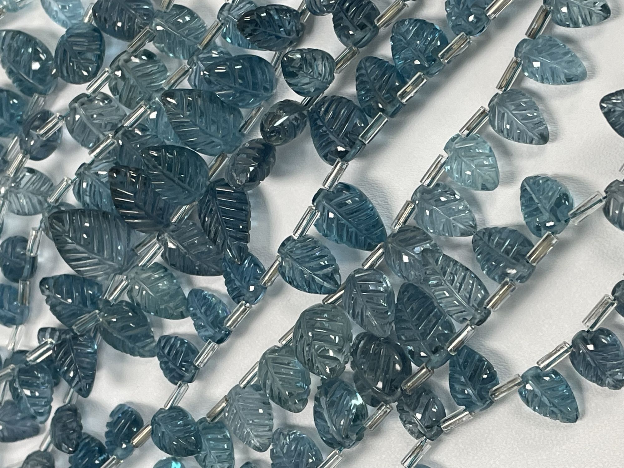 London Blue Topaz Leaf Faceted