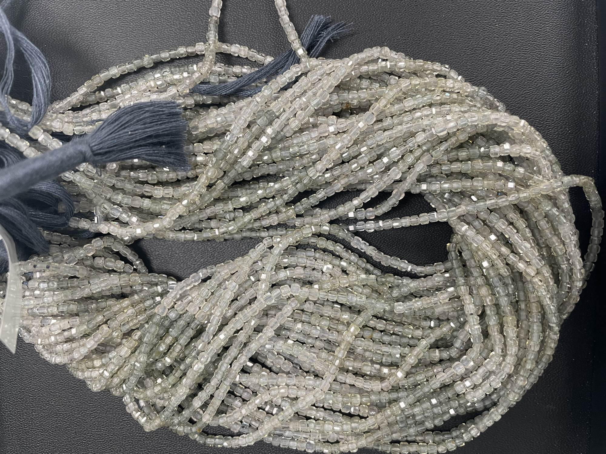 Shaded Zircon Cubes Faceted