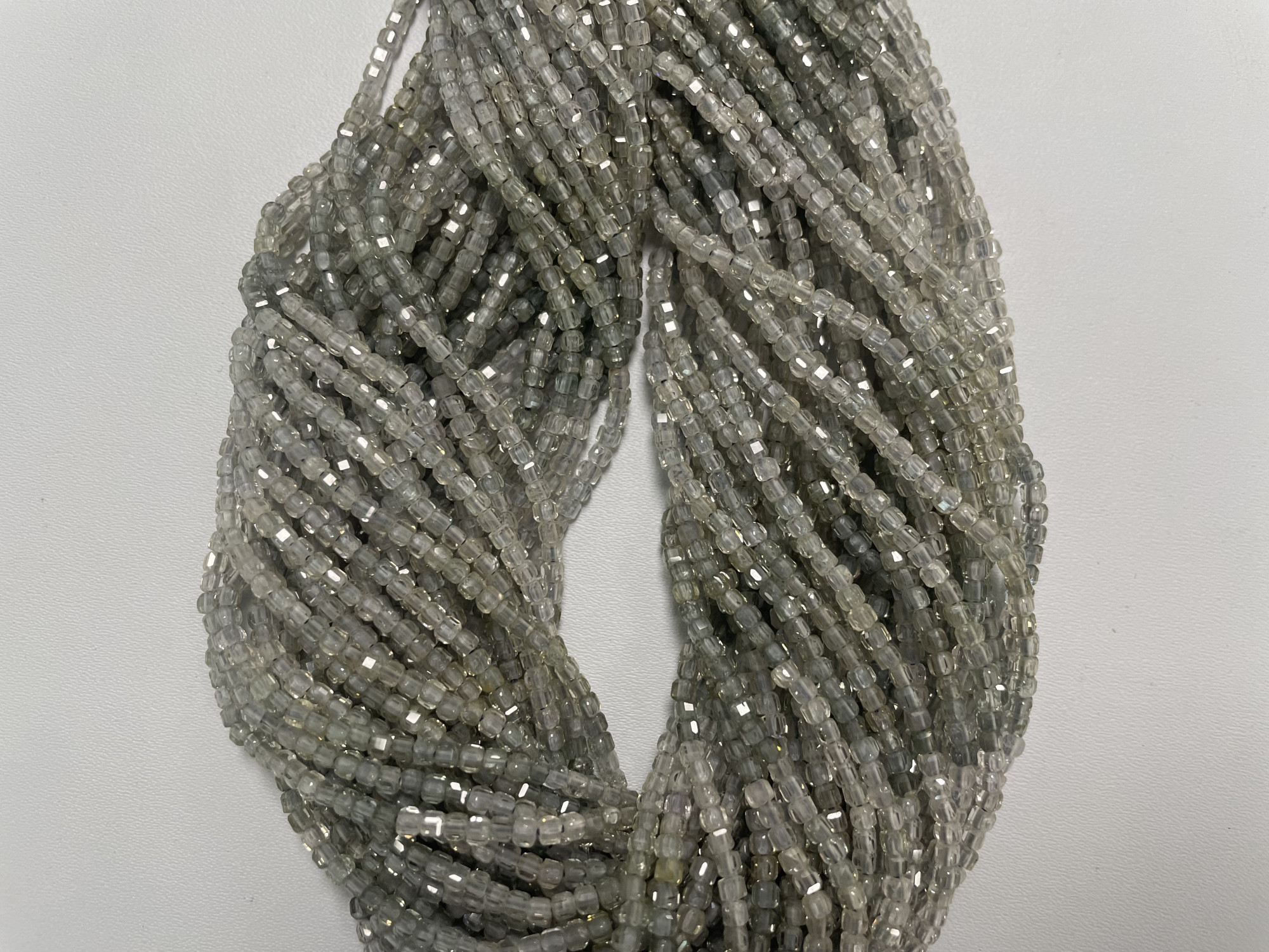 Shaded Zircon Cubes Faceted