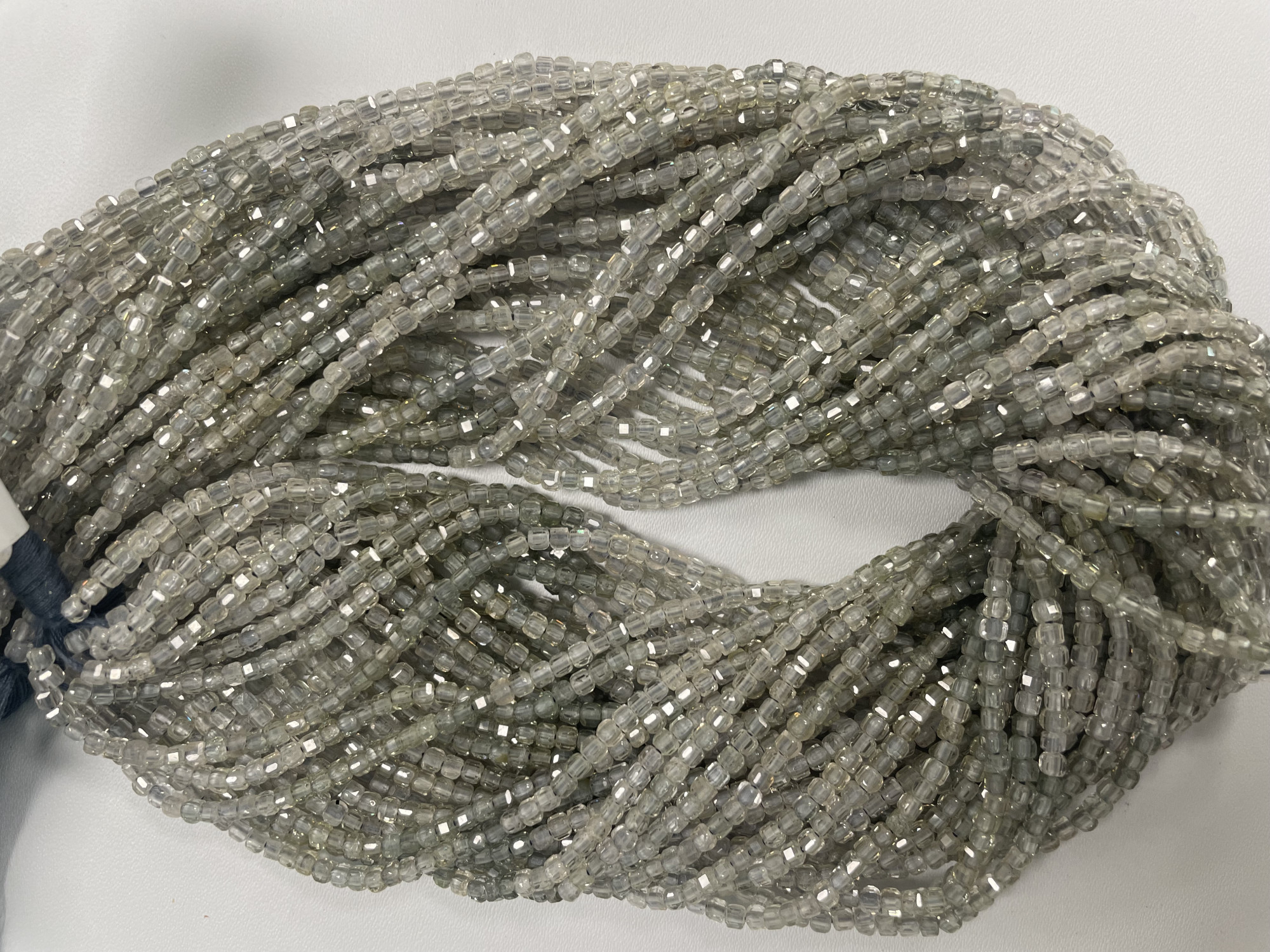 Shaded Zircon Cubes Faceted