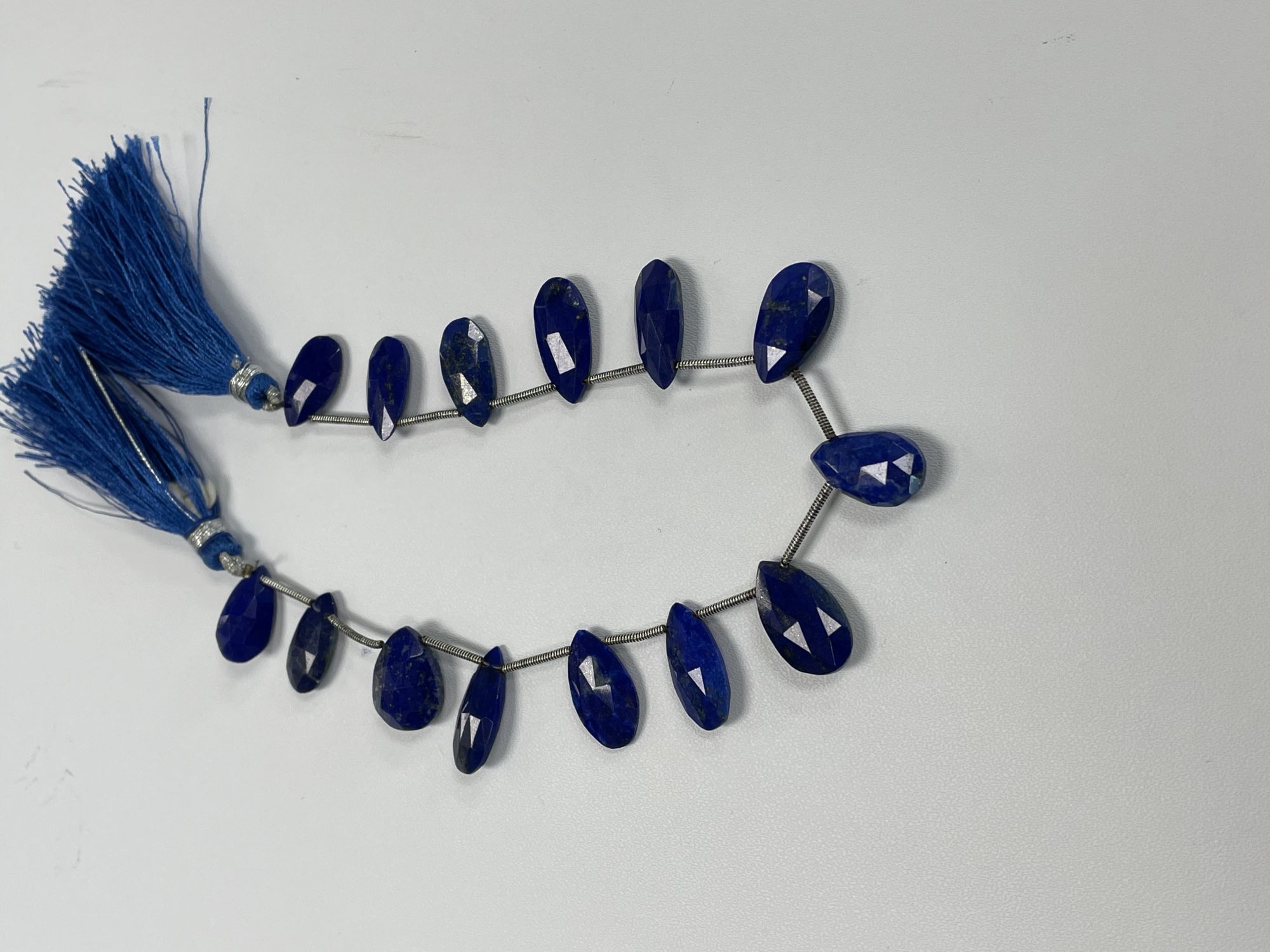 Lapis Pear Faceted