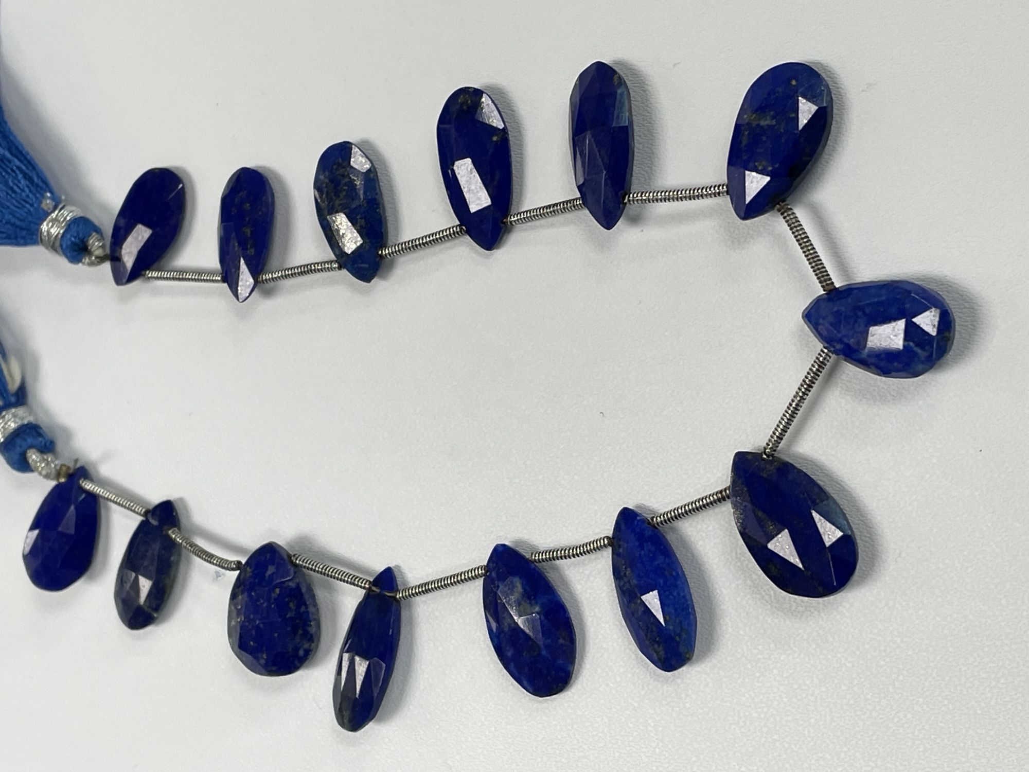 Lapis Pear Faceted