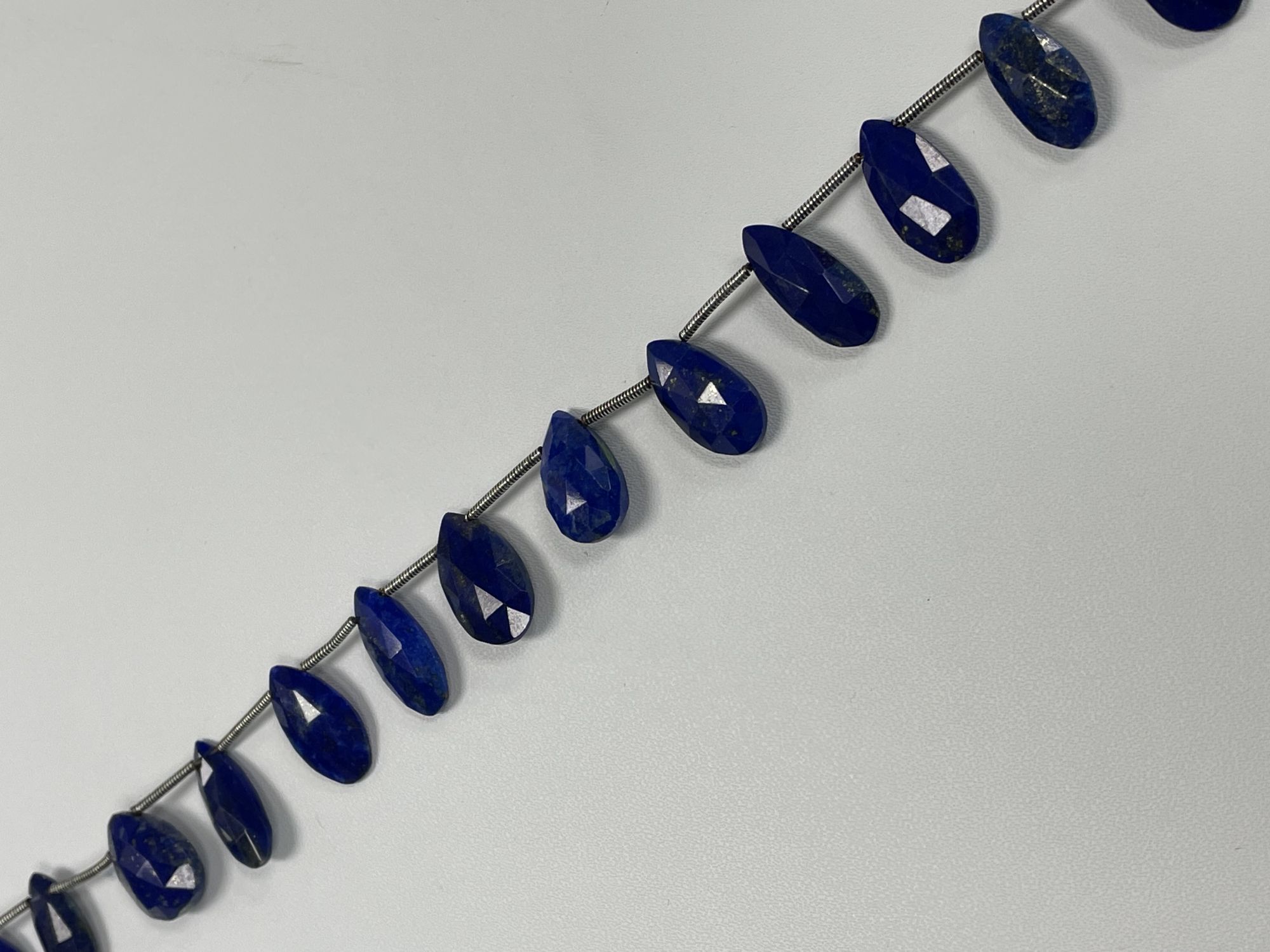 Lapis Pear Faceted