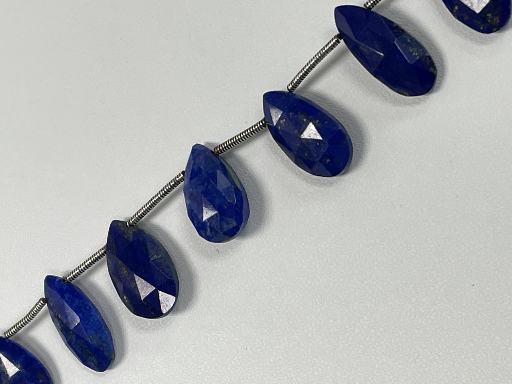 Lapis Pear Faceted