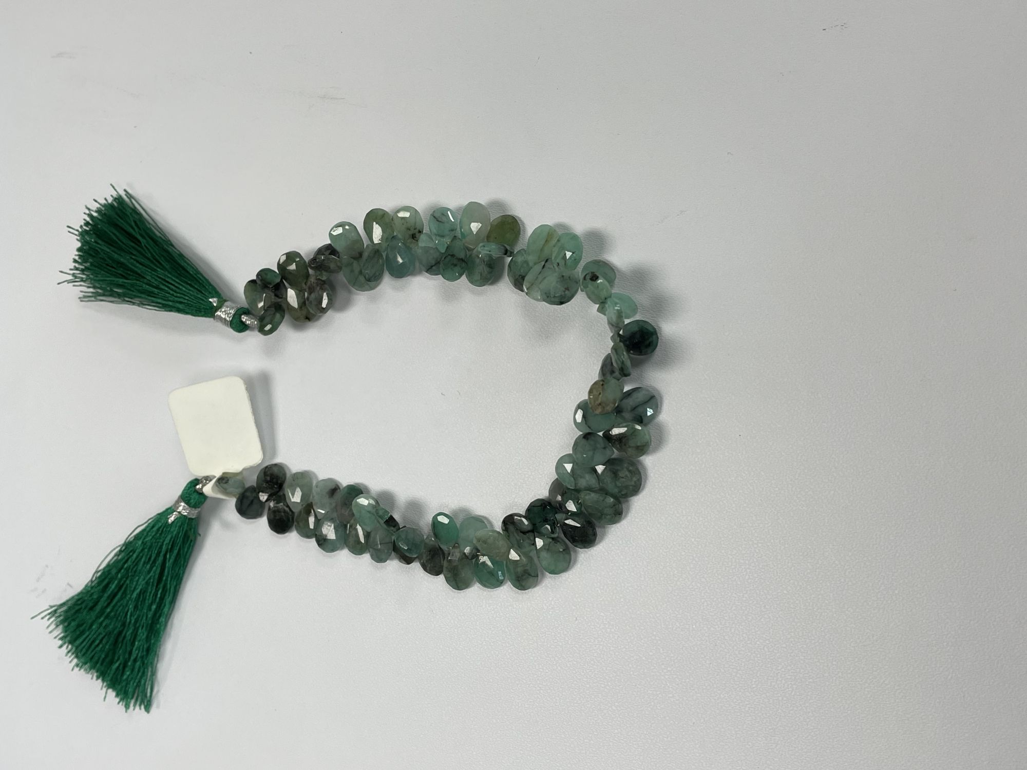 Emerald Pear Faceted