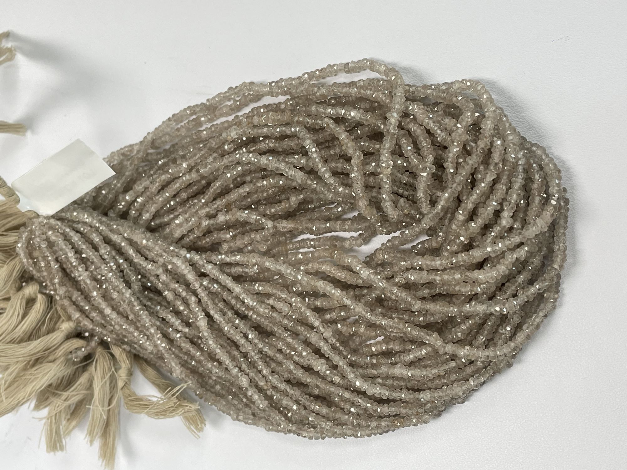 Brown Zircon Rondelle Faceted