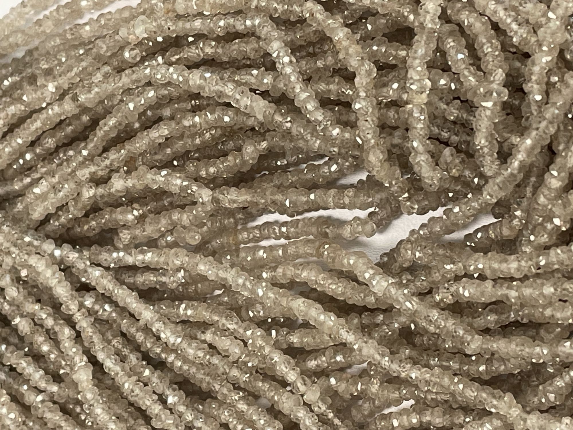 Brown Zircon Rondelle Faceted