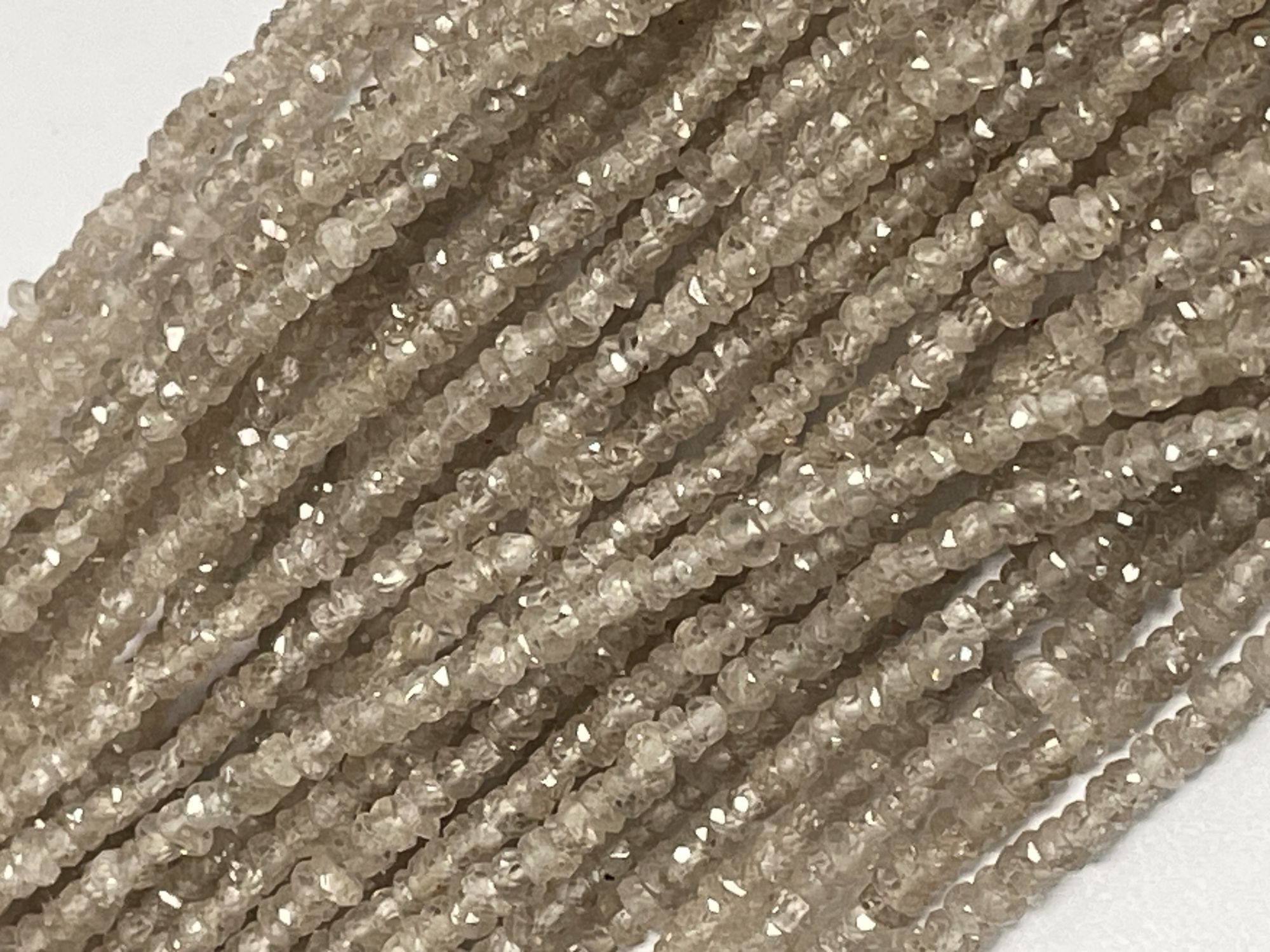 Brown Zircon Rondelle Faceted