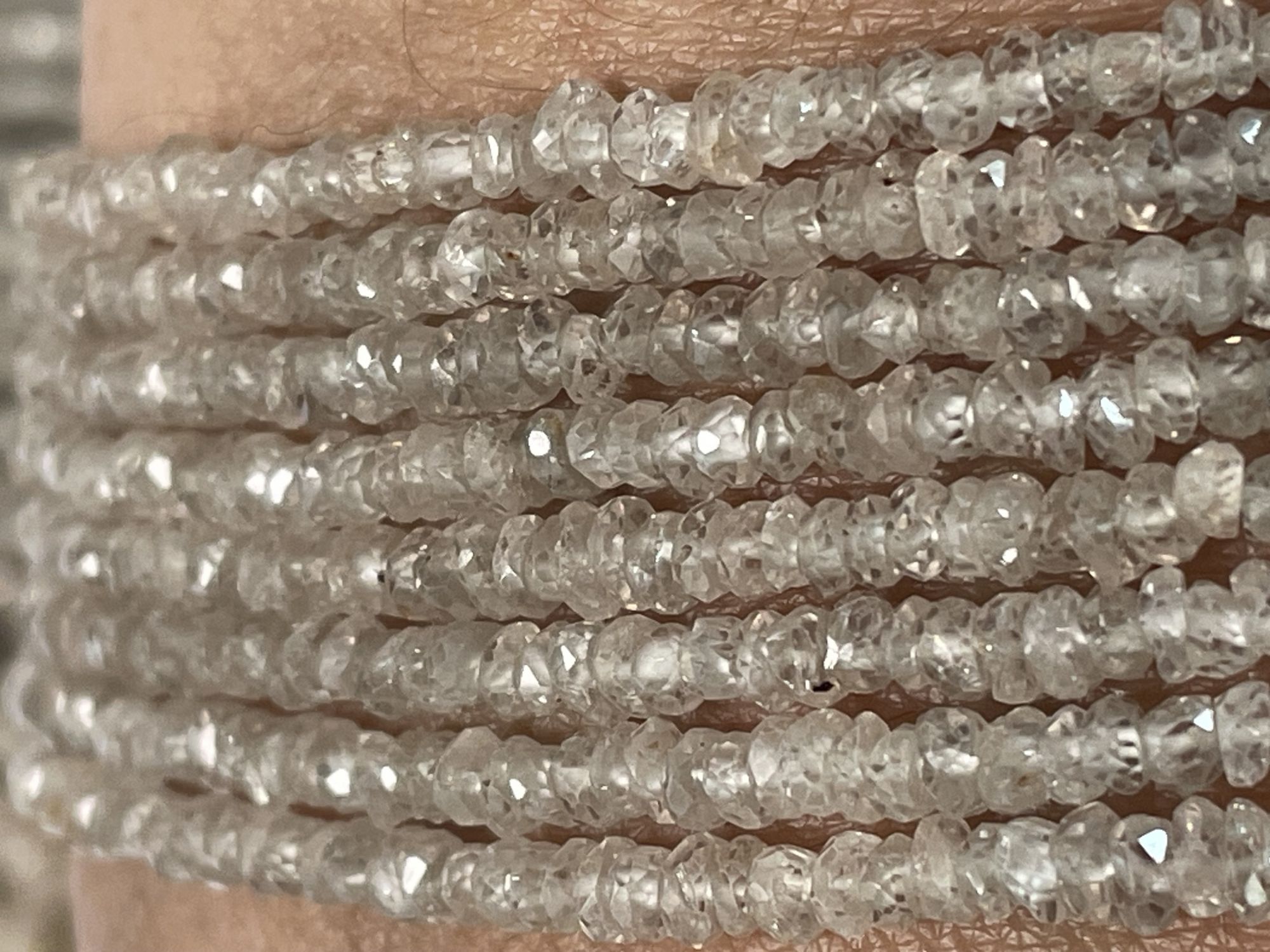 Brown Zircon Rondelle Faceted