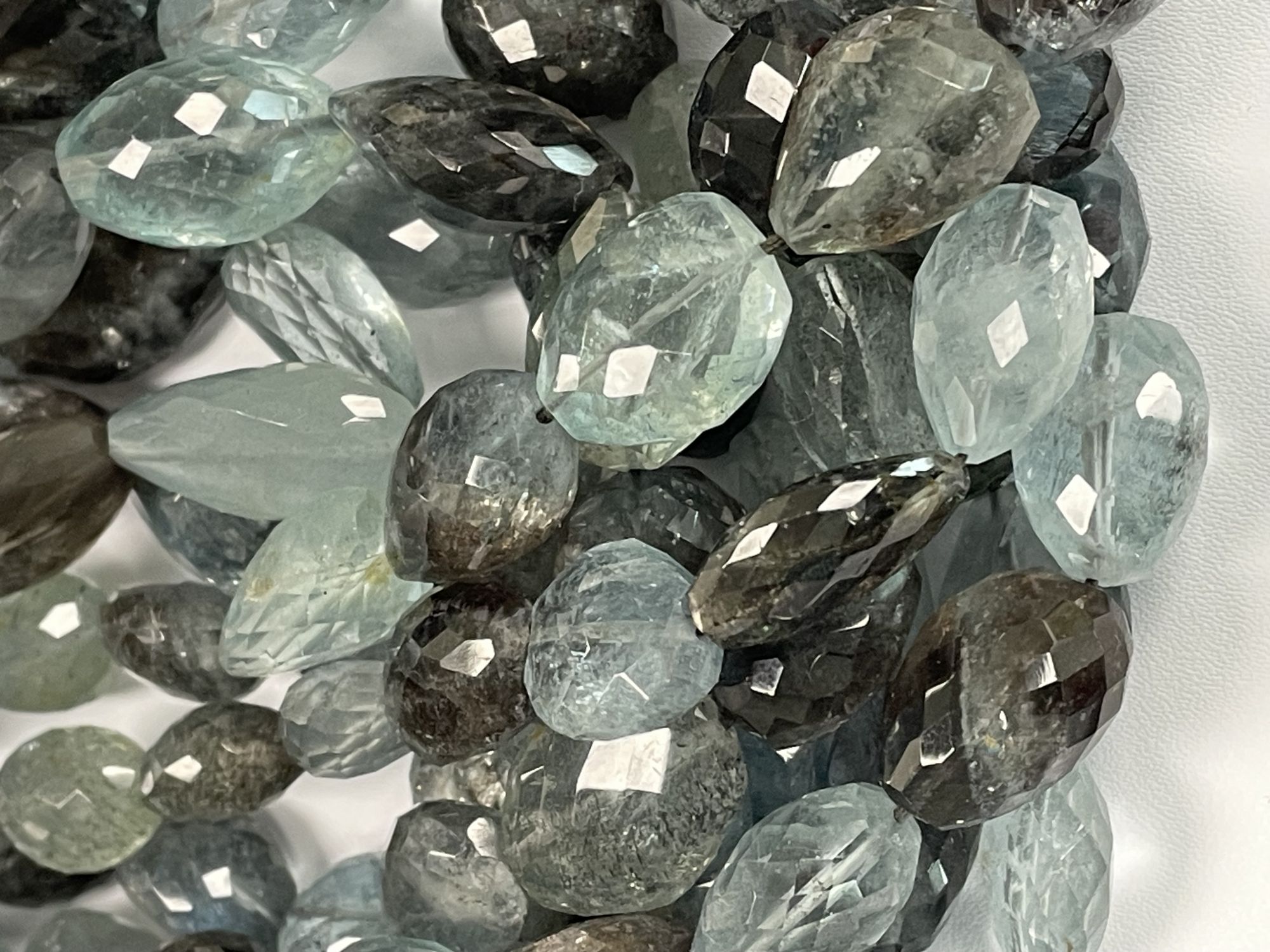 Copper Aquamarine Nugget Faceted