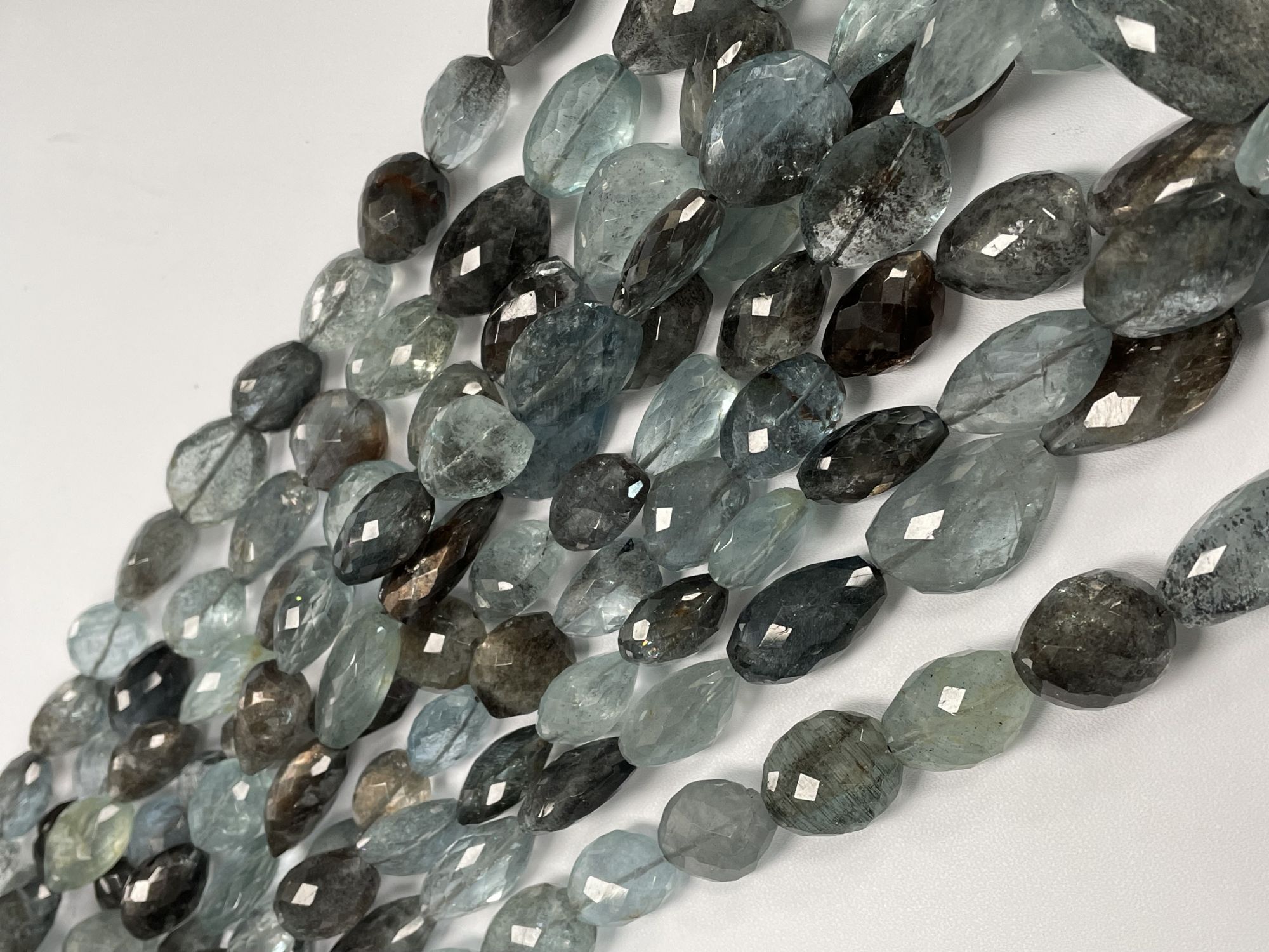 Copper Aquamarine Nugget Faceted