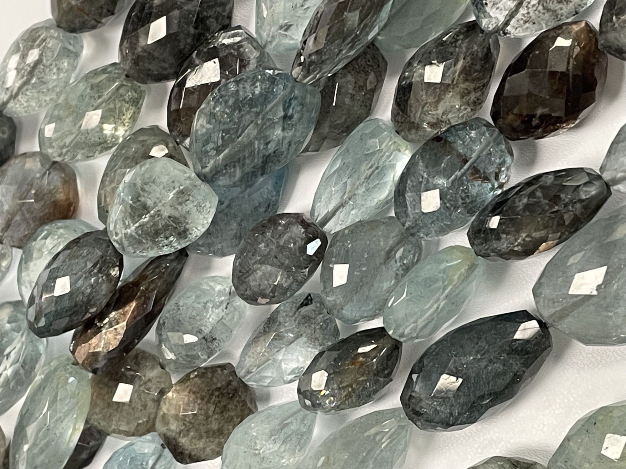 Copper Aquamarine Nugget Faceted