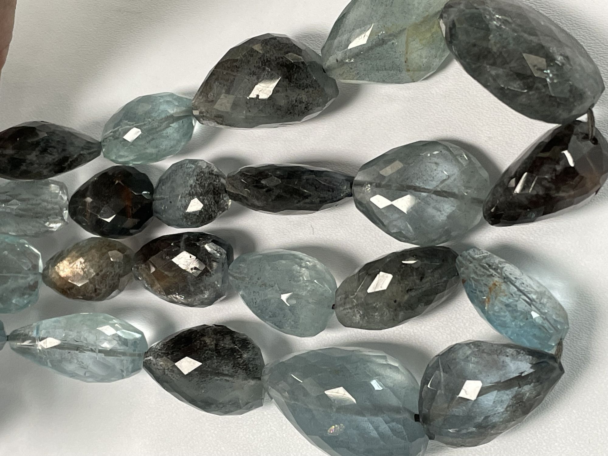 Copper Aquamarine Nugget Faceted