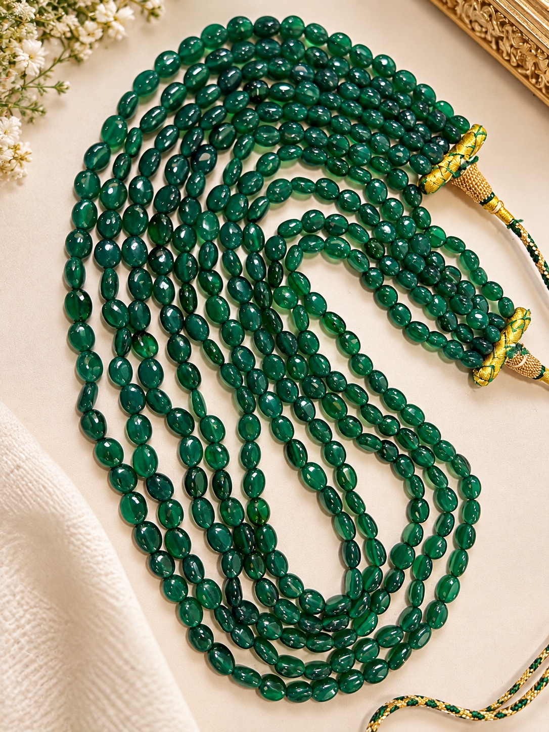 Green onyx necklace