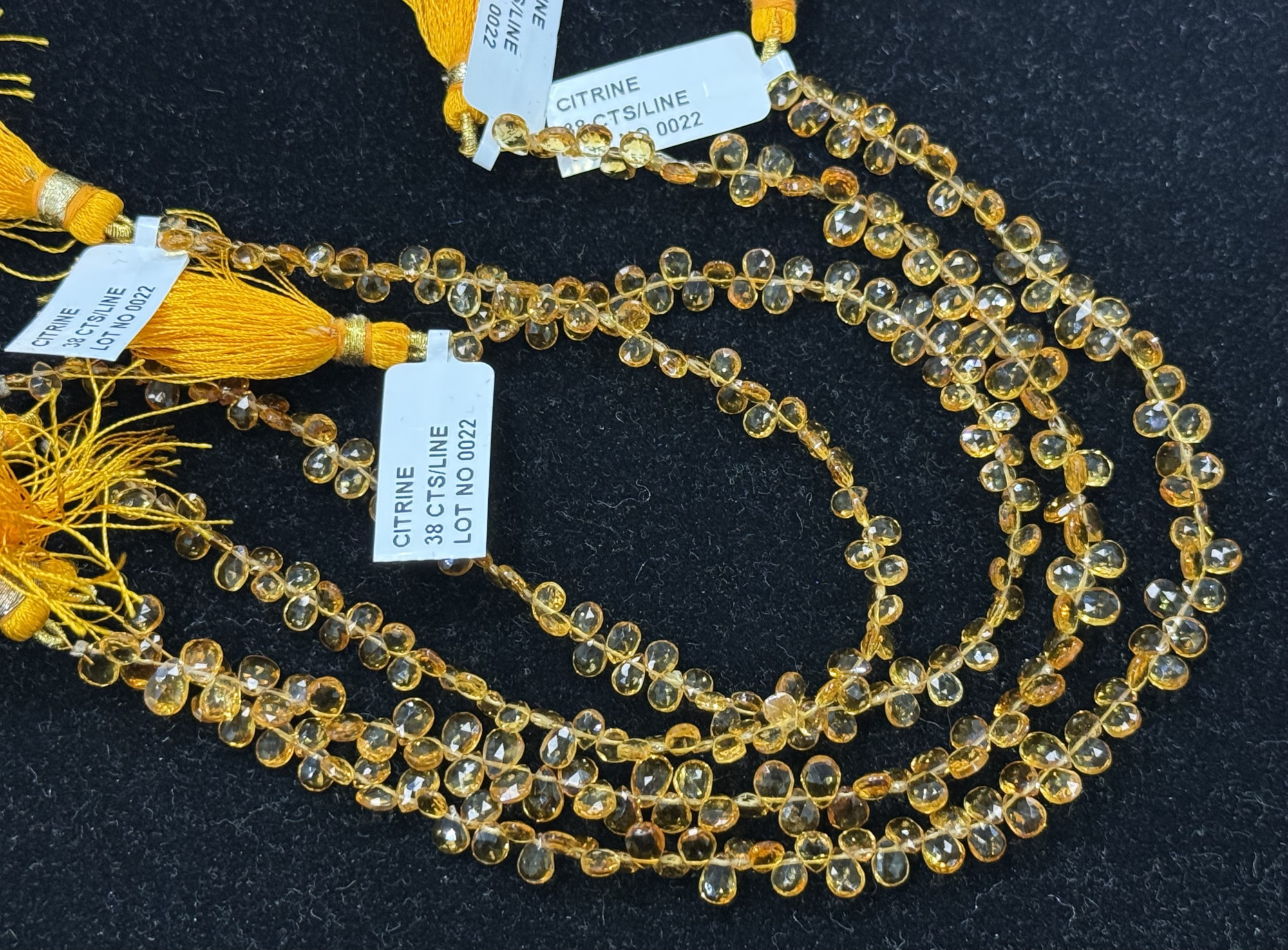 Citrine Pear Faceted