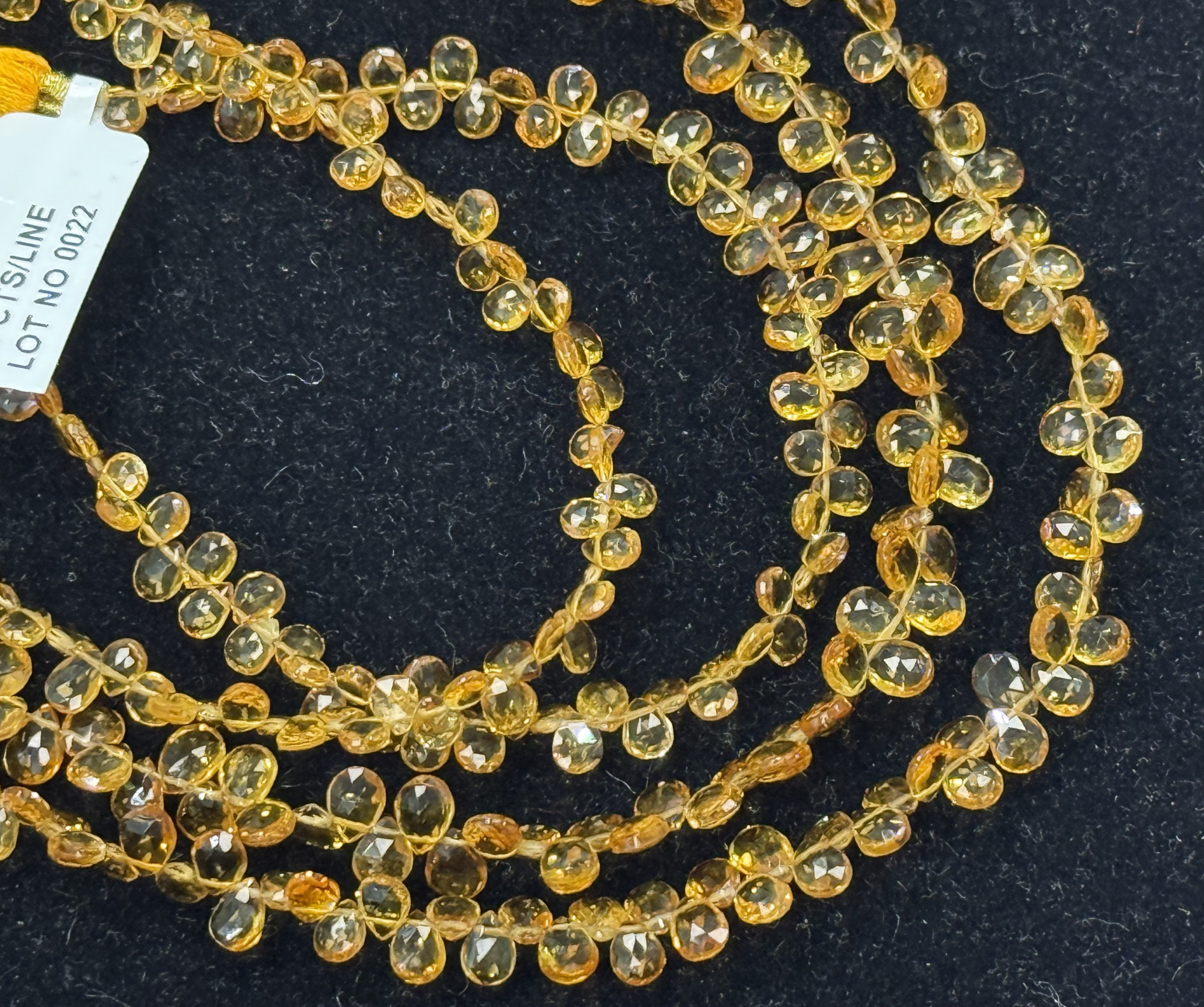 Citrine Pear Faceted