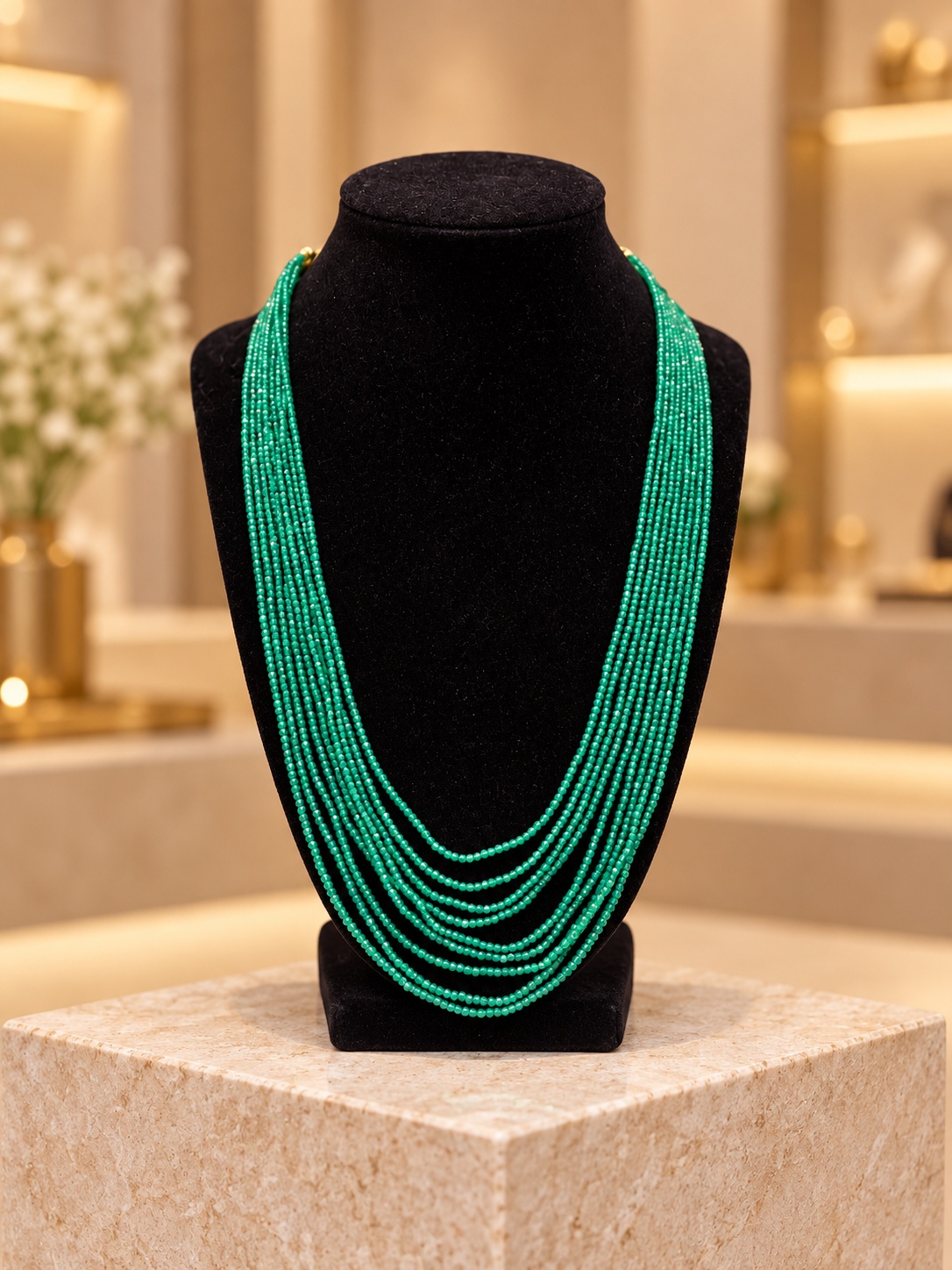 Green onyx necklace