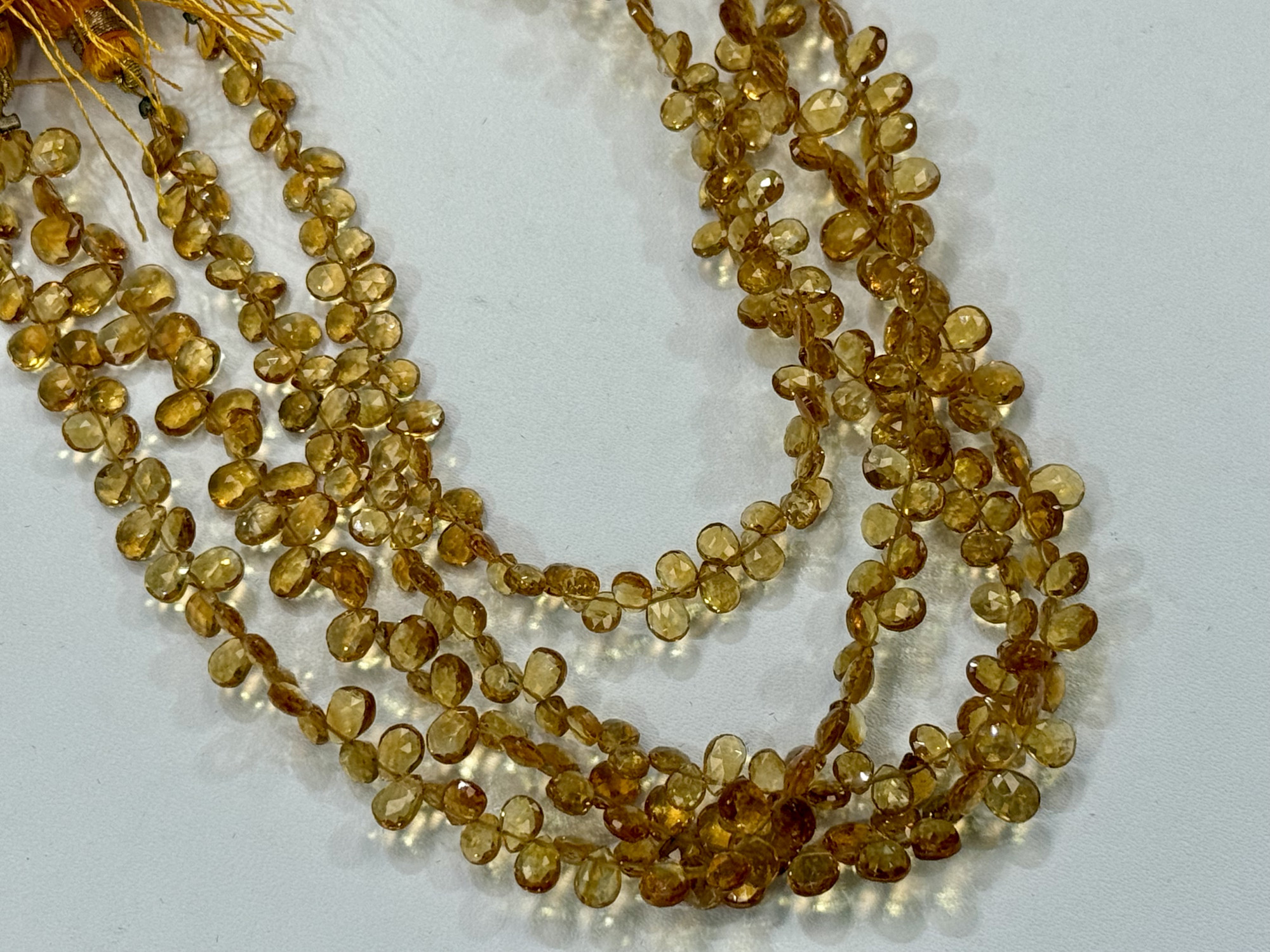 Citrine Pear Faceted