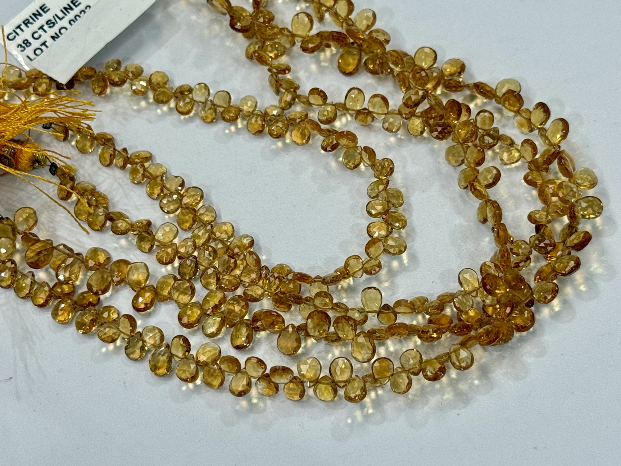 Citrine Pear Faceted